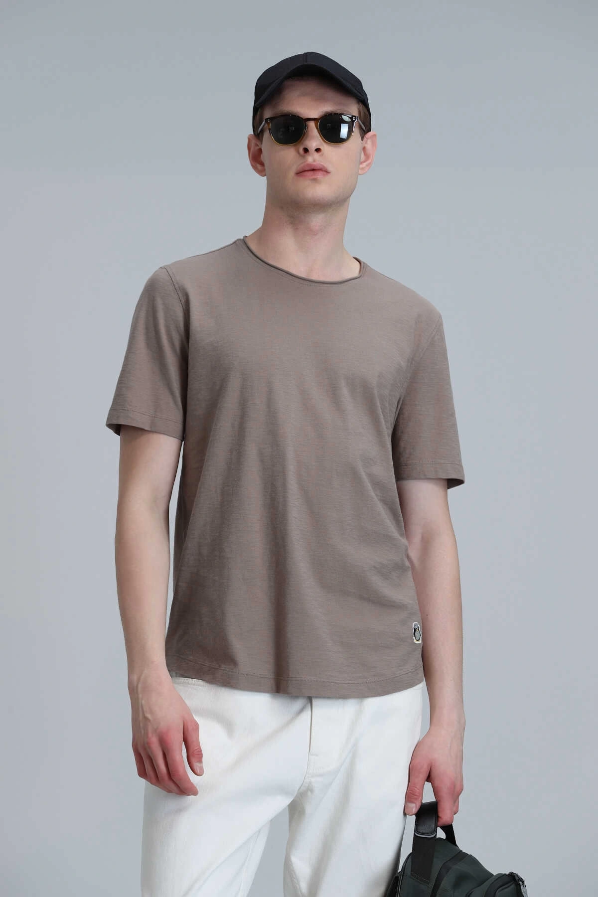 Lufian Erkek Junya Basic Camel T-Shirt 111020203