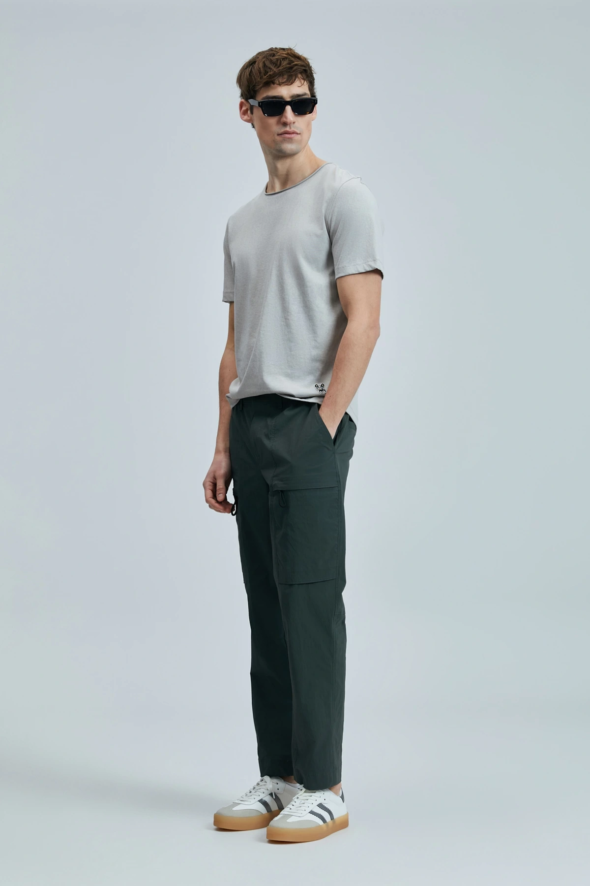 Lufian Erkek Junya Basic Bej T-Shirt 111020259