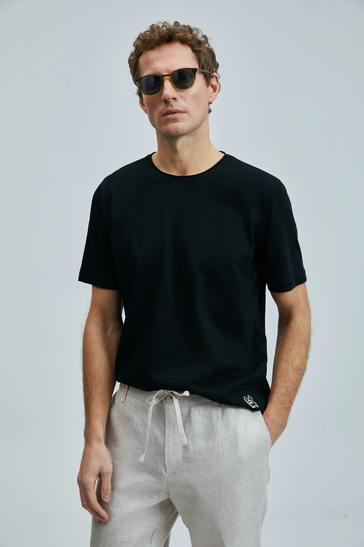 Lufian Erkek Junya Basic Siyah T-Shirt 111020259