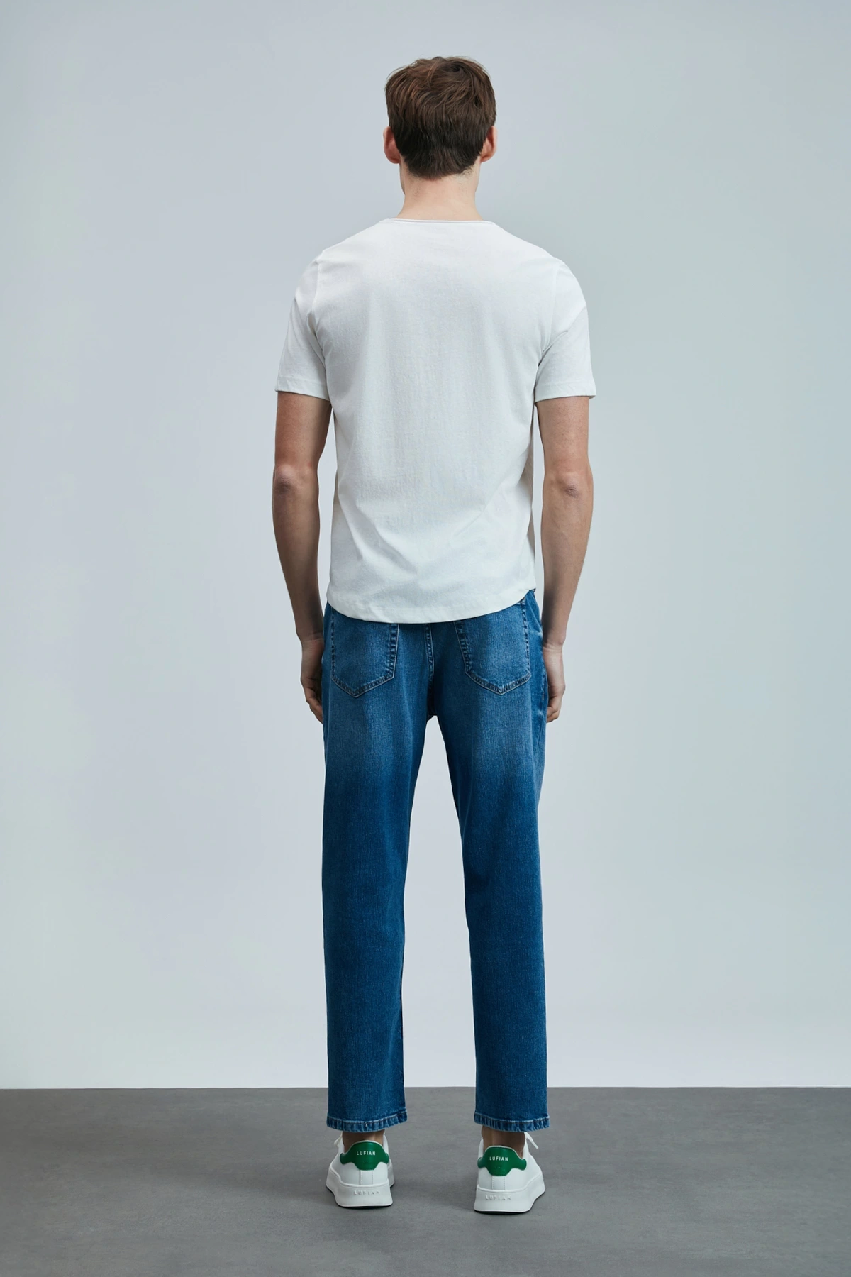 Lufian Erkek Junya Basic Kırık Beyaz T-Shirt 111020259