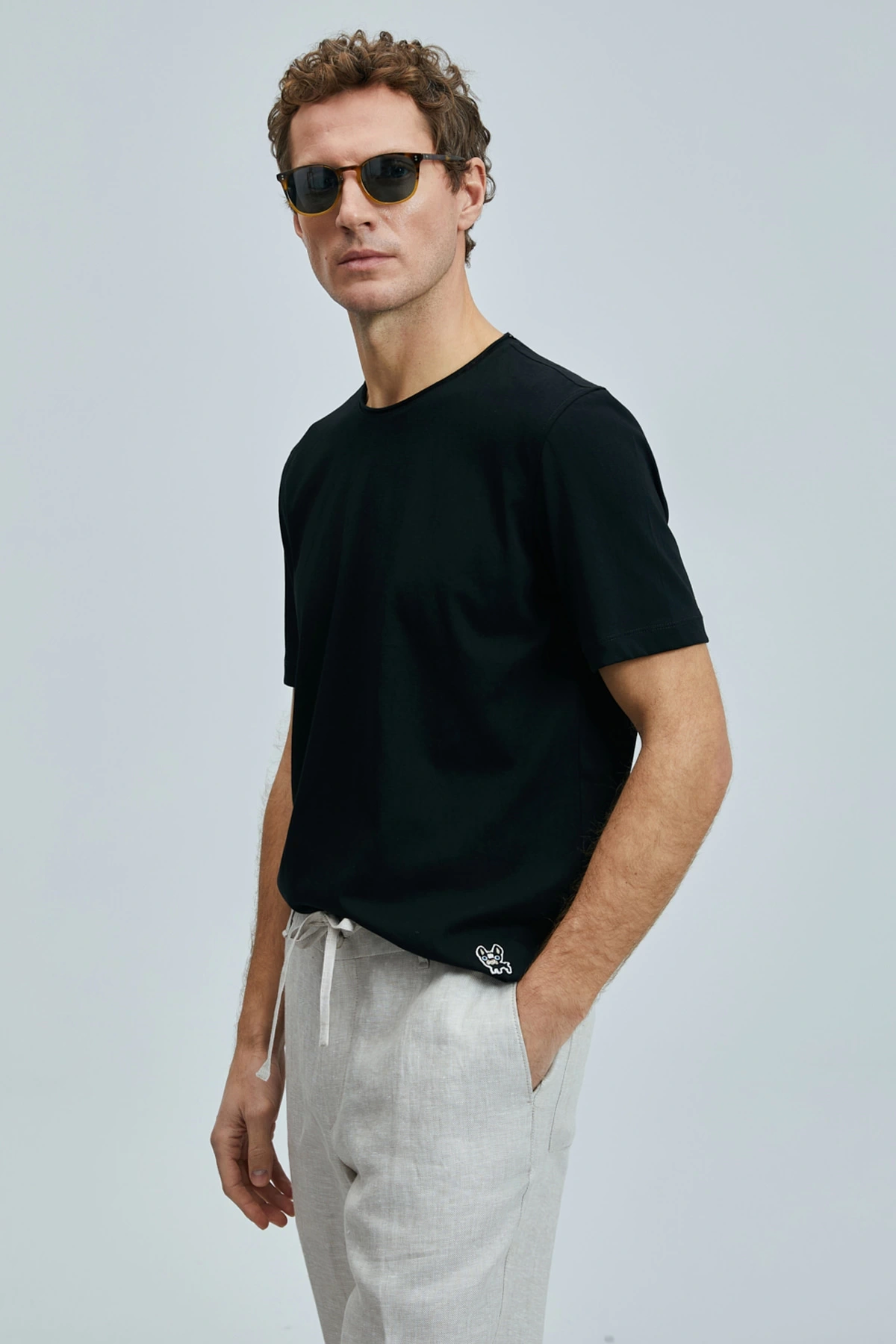 Lufian Erkek Junya Basic Siyah T-Shirt 111020259