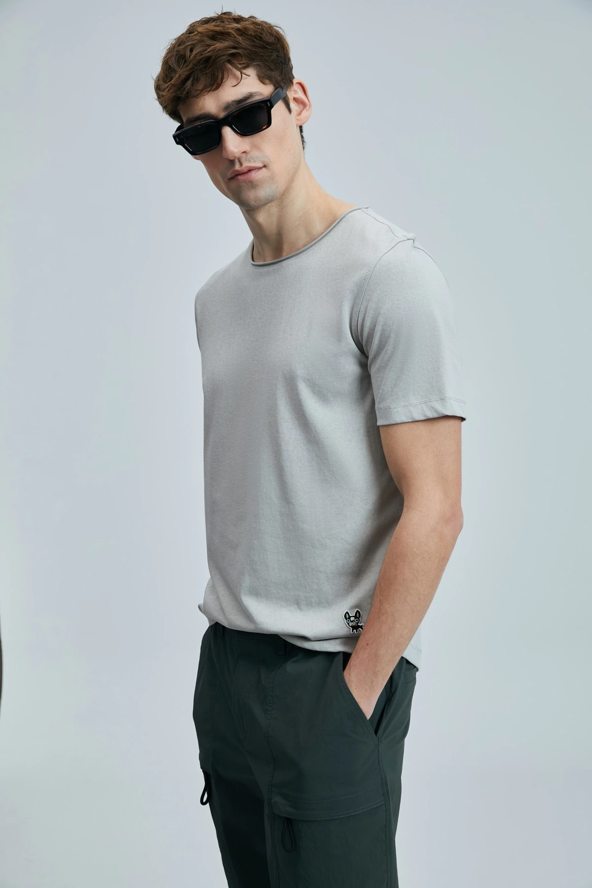 Lufian Erkek Junya Basic Bej T-Shirt 111020259