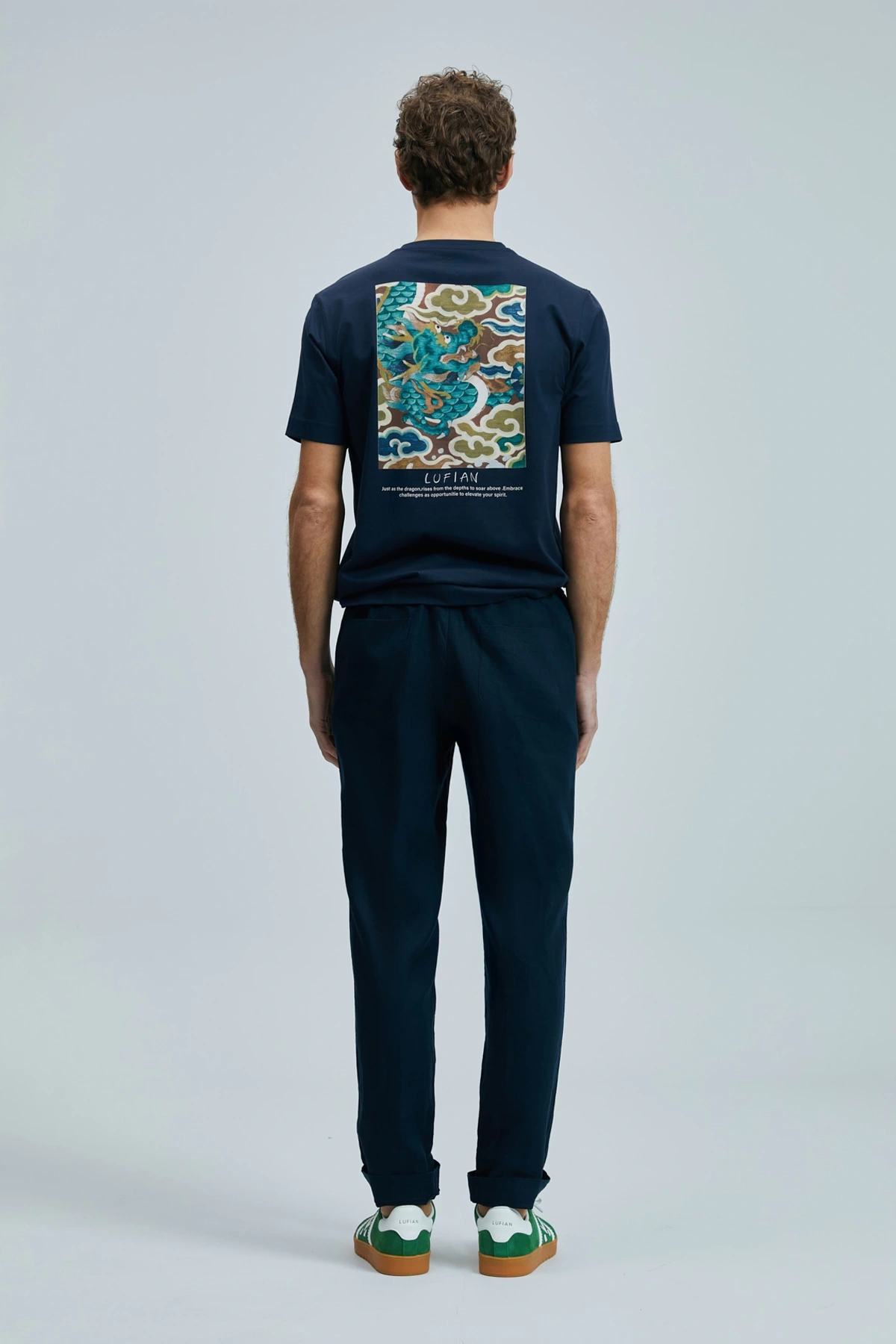 Lufian Erkek Karl Smart Chino Slimf Fit Lacivert Pantolon 111190350