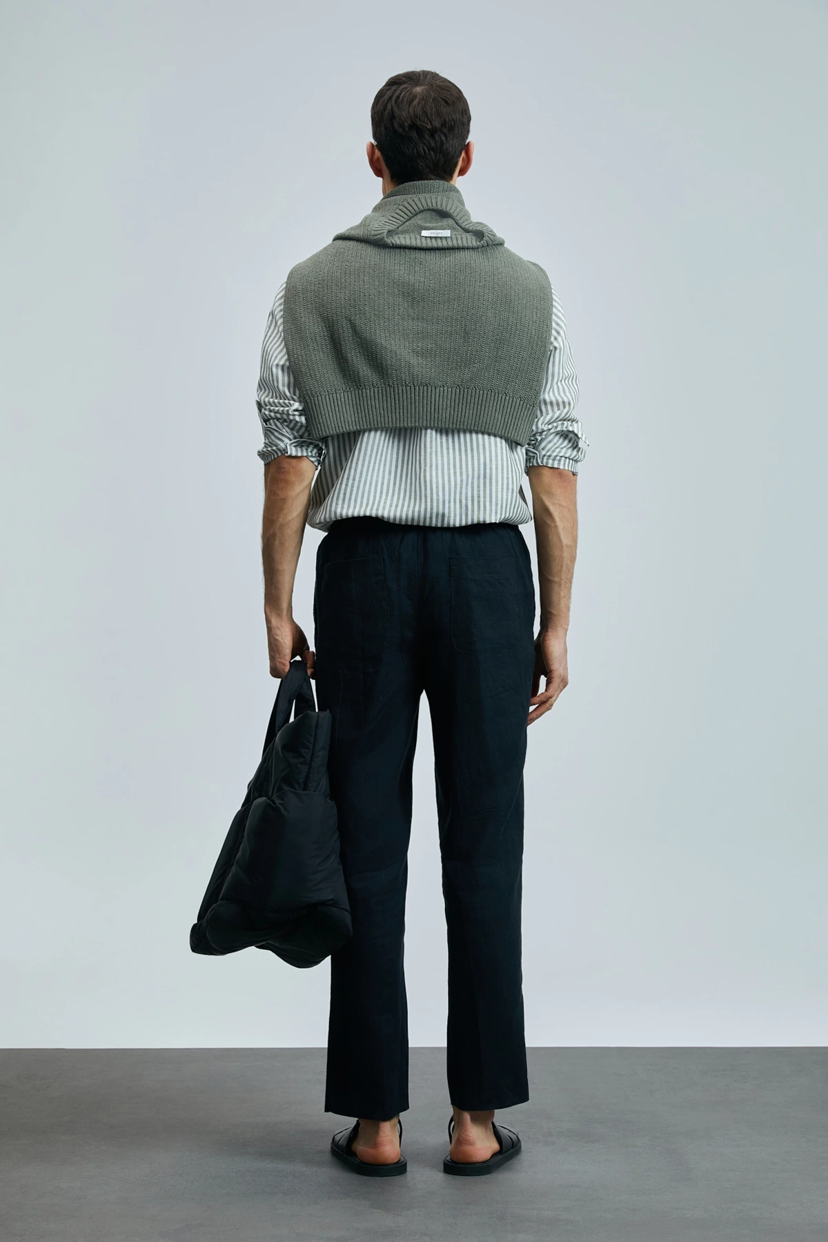 Lufian Erkek Karl Smart Chino Slim Fit Siyah Pantolon 111190350