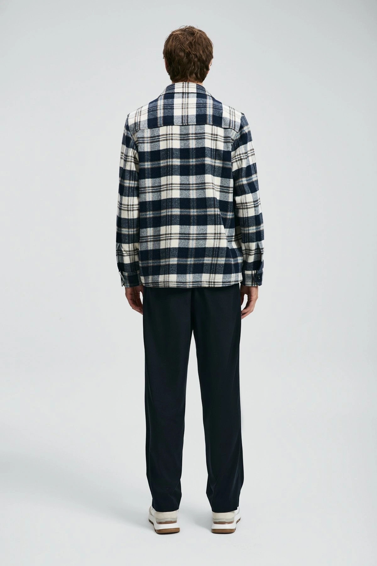 Lufian Kor Erkek Lacivert Basic Regular Fit Gömlek 112010681