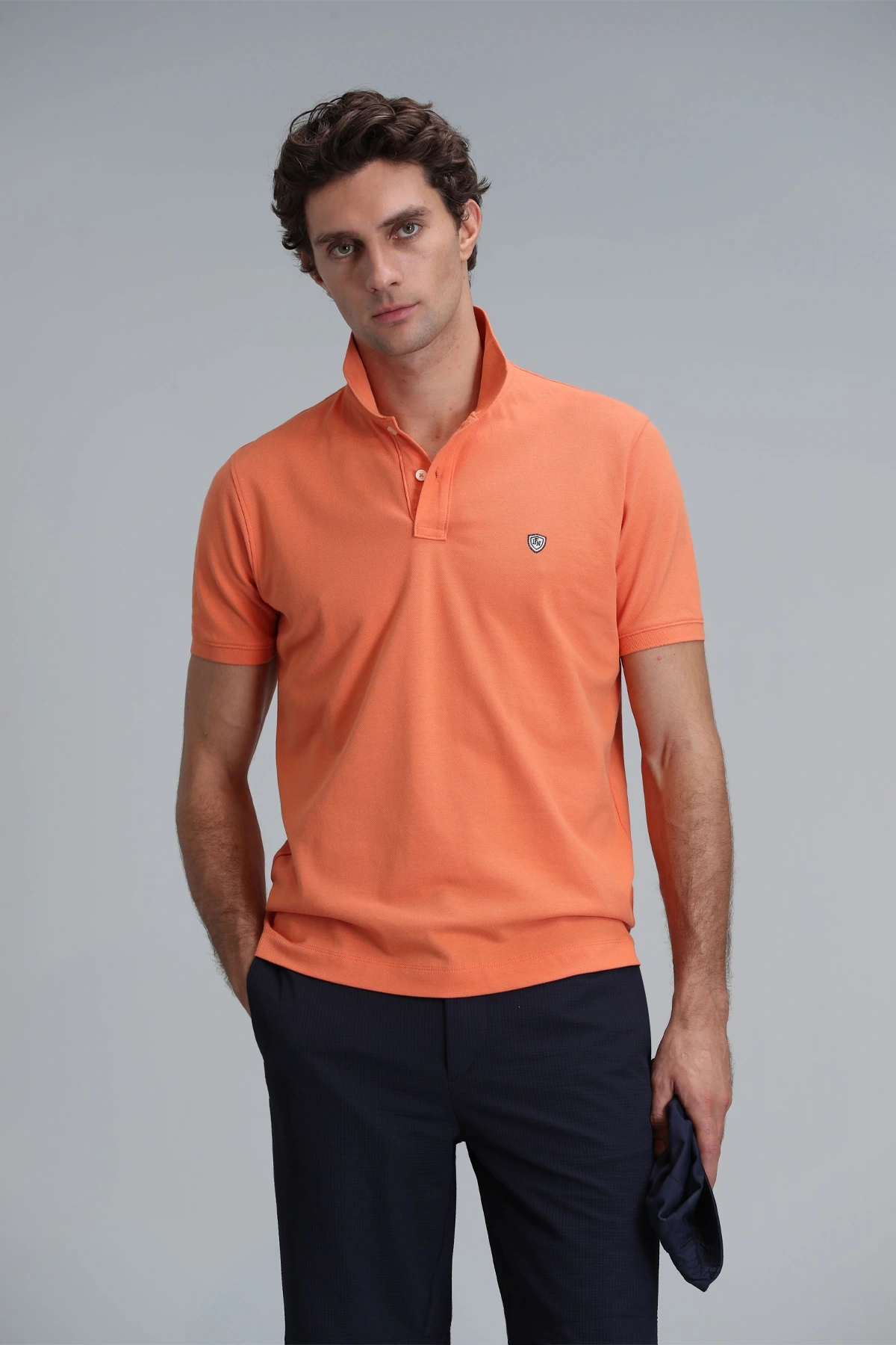 Lufian Erkek Laon Polo Yaka Koyu Turuncu T-Shirt 111040164