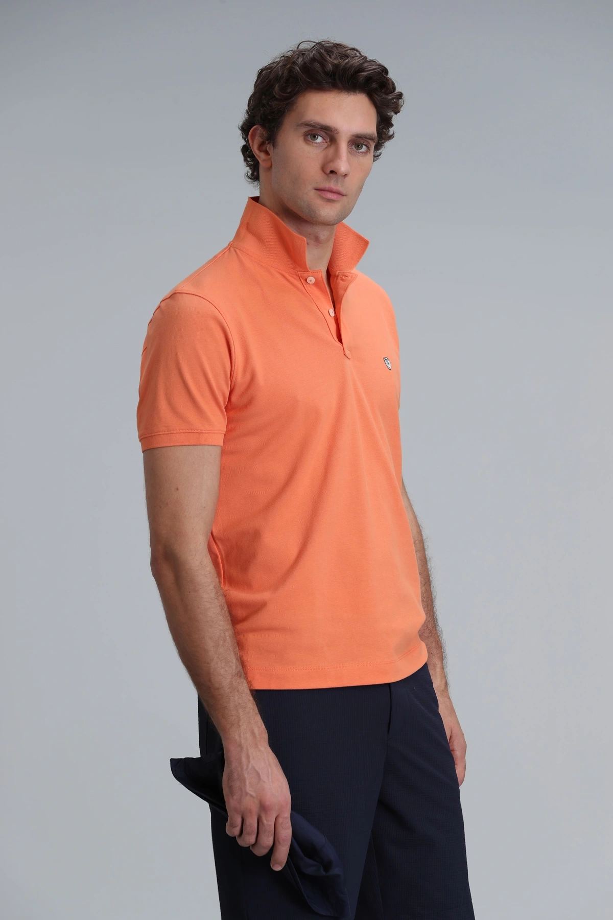 Lufian Erkek Laon Polo Yaka Koyu Turuncu T-Shirt 111040164