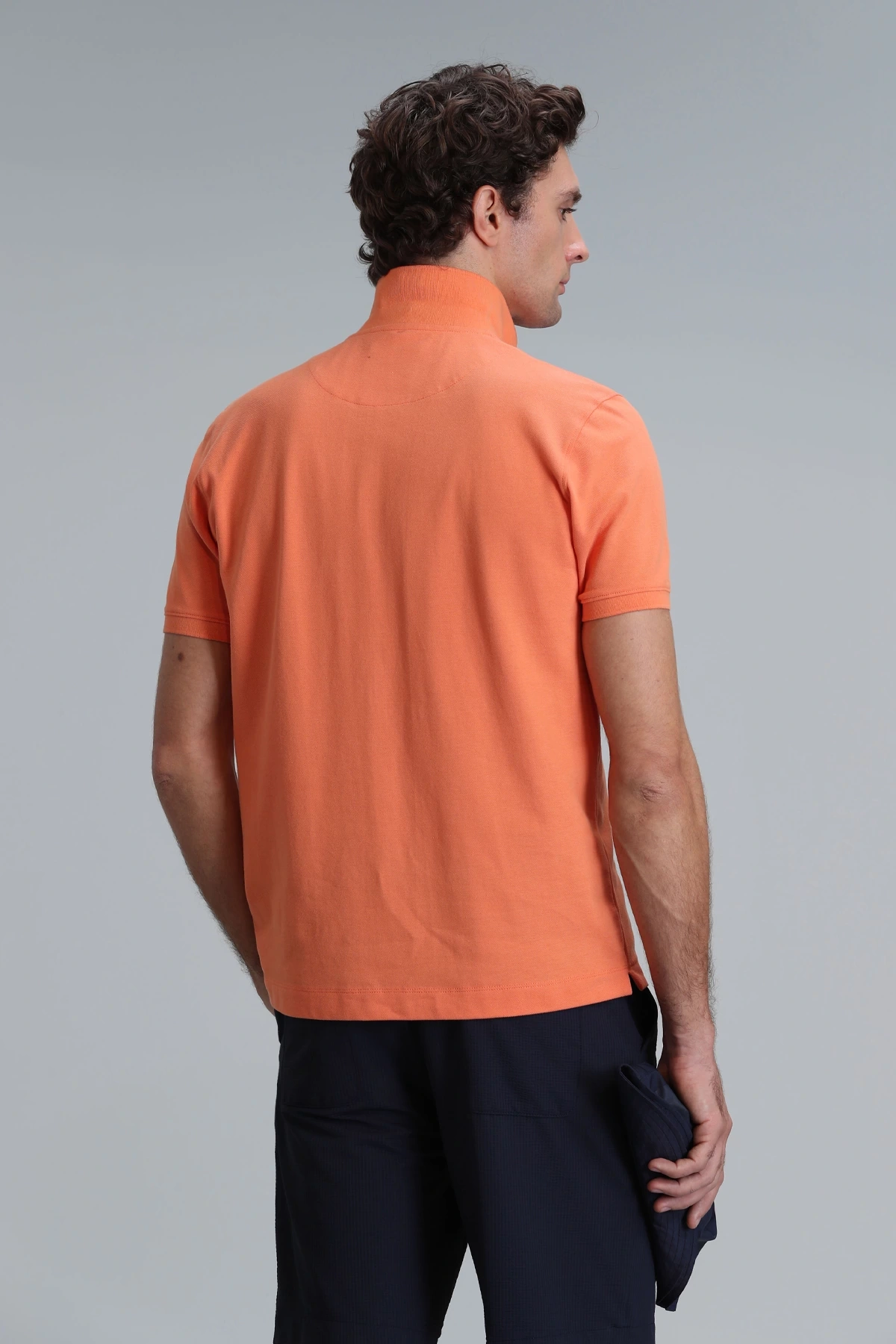 Lufian Erkek Laon Polo Yaka Koyu Turuncu T-Shirt 111040164