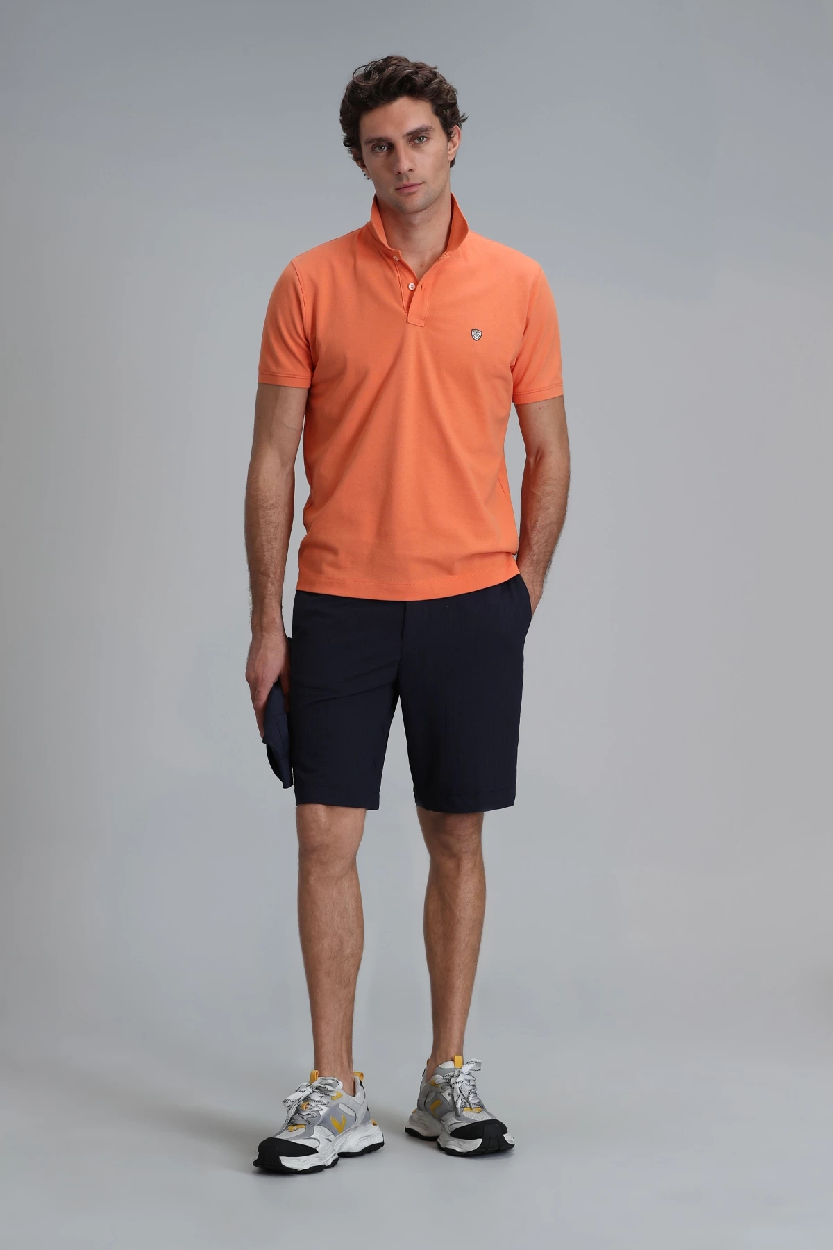 Lufian Erkek Laon Polo Yaka Koyu Turuncu T-Shirt 111040164