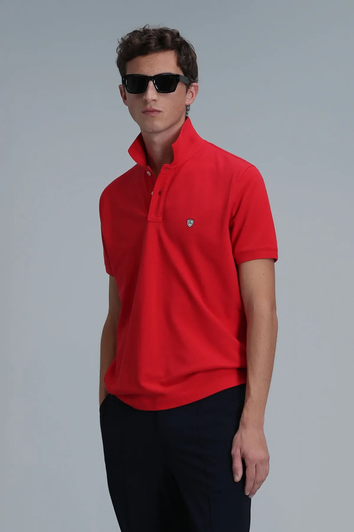Lufian Erkek Laon Polo Yaka Kırmızı T-Shirt 111040206