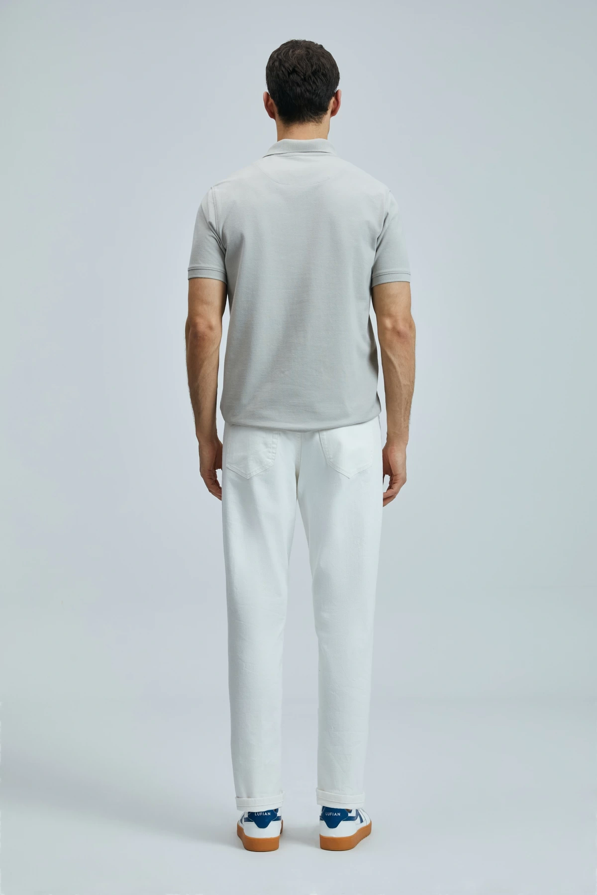 Lufian Erkek Laon Polo Yaka Bej T-Shirt 111040206