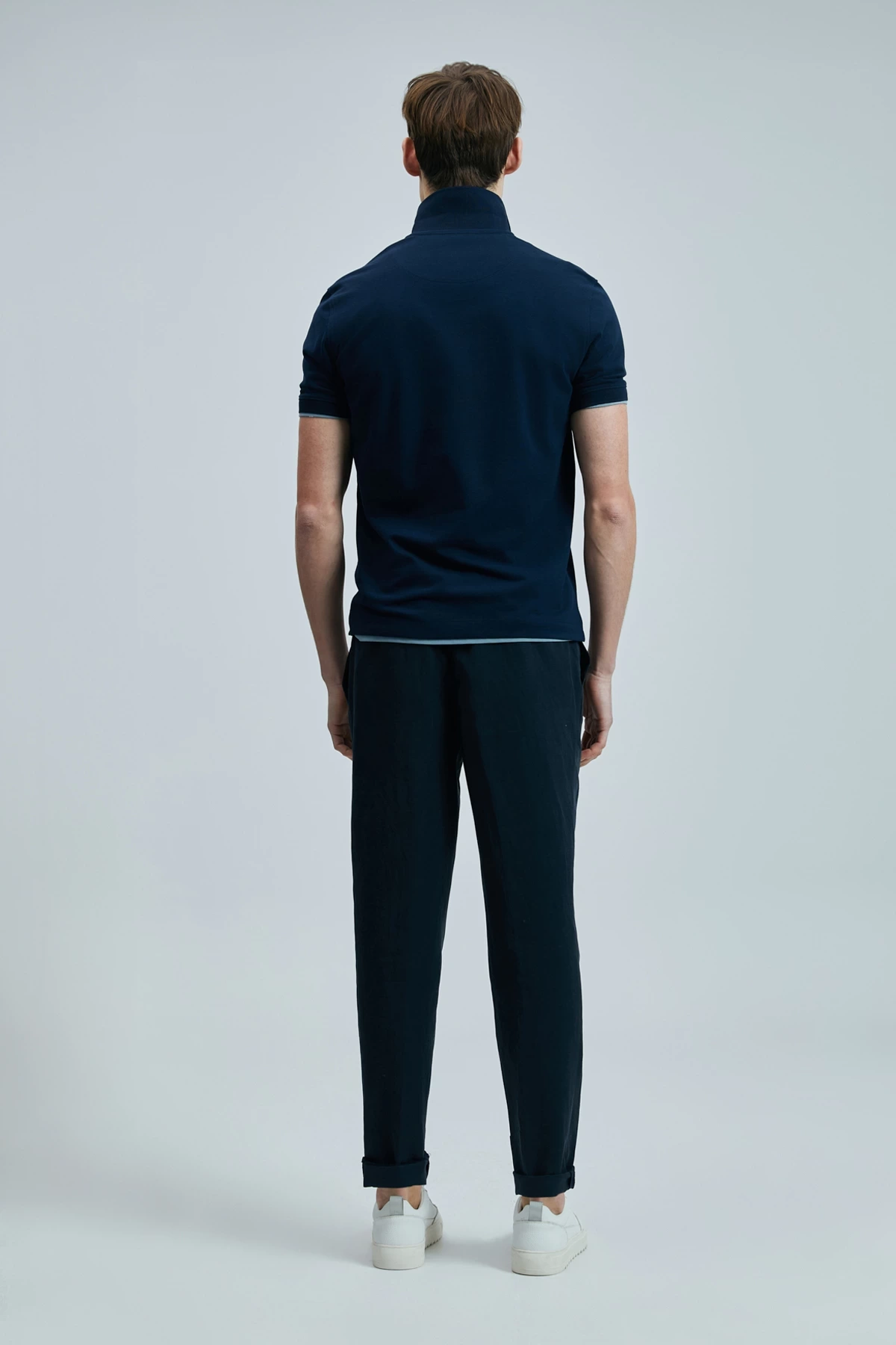 Lufian Laon Erkek Polo Yaka Lacivert T-Shirt 111040206