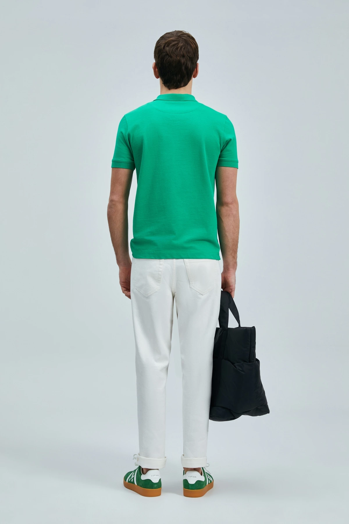 Lufian Erkek Laon Smart Polo Açık Yeşil T-Shirt 111040206