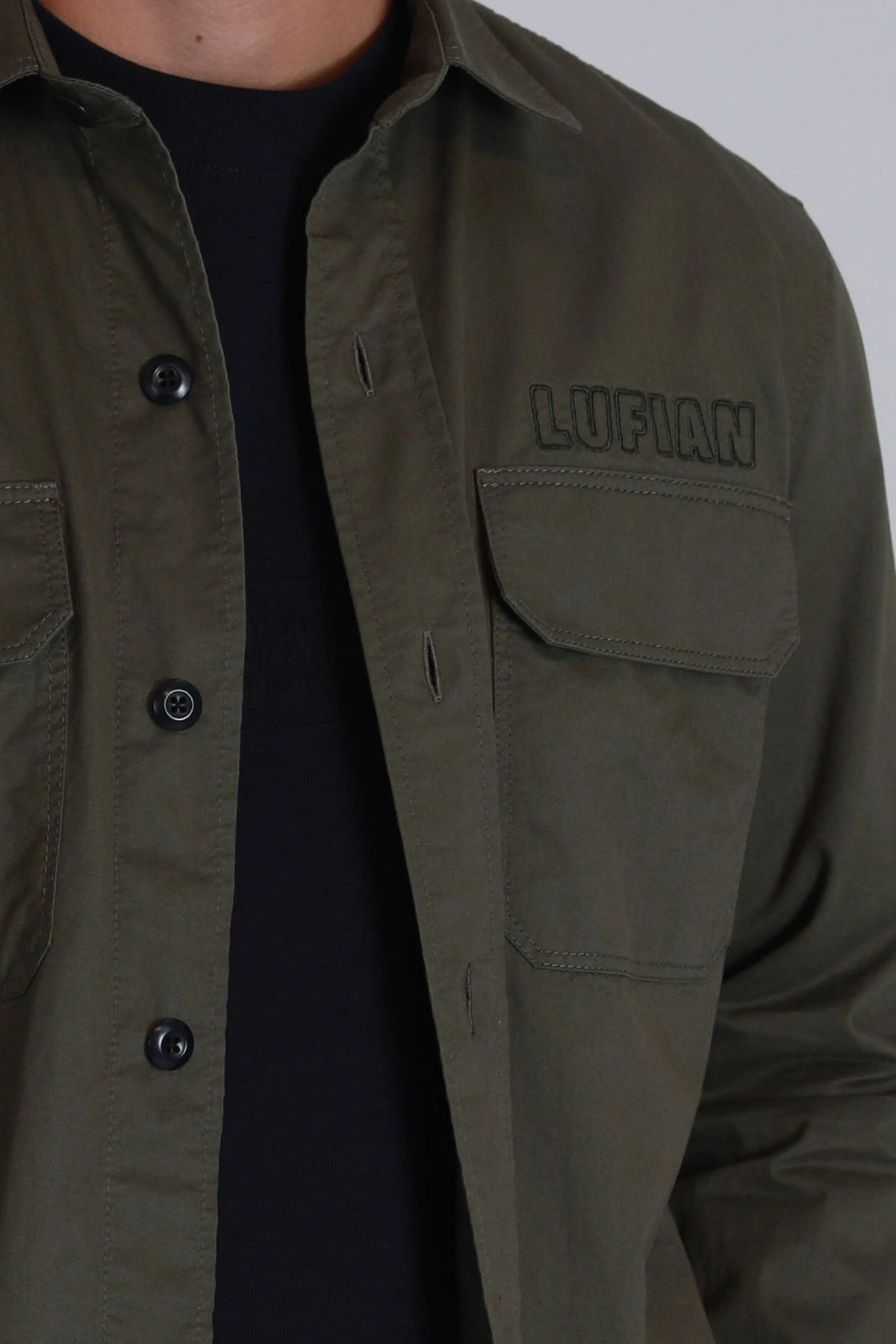 Lufian Lara Erkek Haki Gömlek 112010656