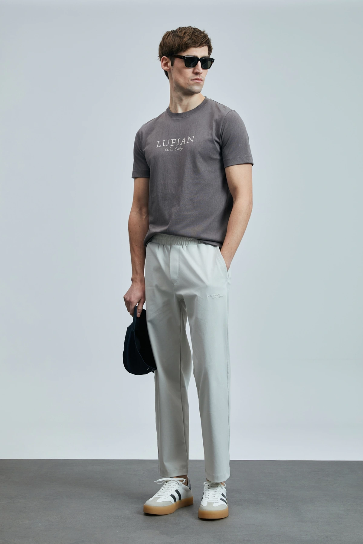 Lufian Erkek Love Modern Grafik Vizon T-Shirt 111020238