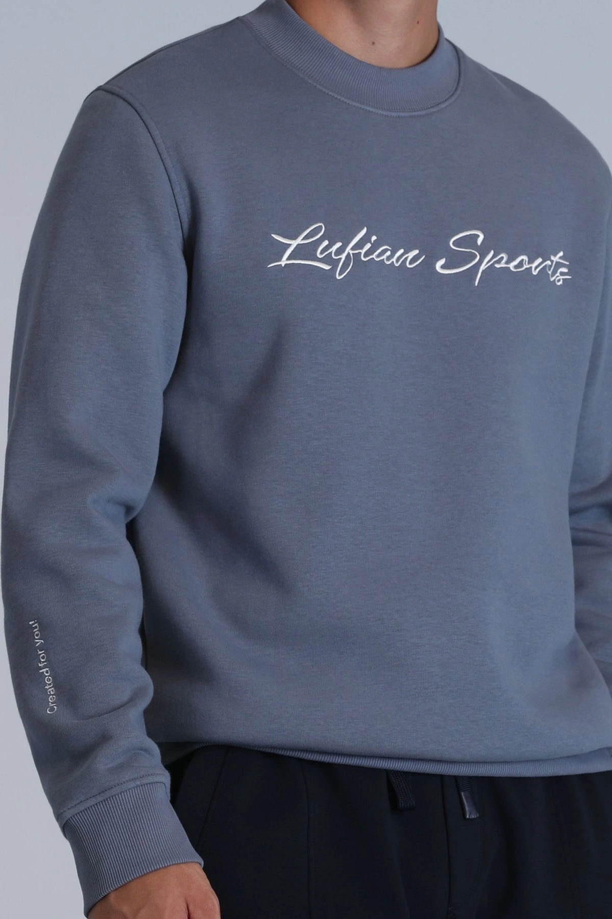 Lufian Loved Erkek Koyu Mavi Sweatshirt 112030137