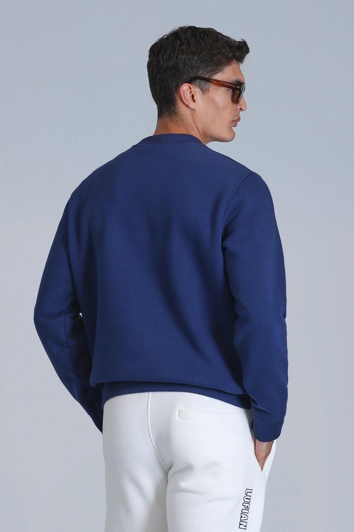 Lufian Loved Erkek Saks Mavisi Sweatshirt 112030137