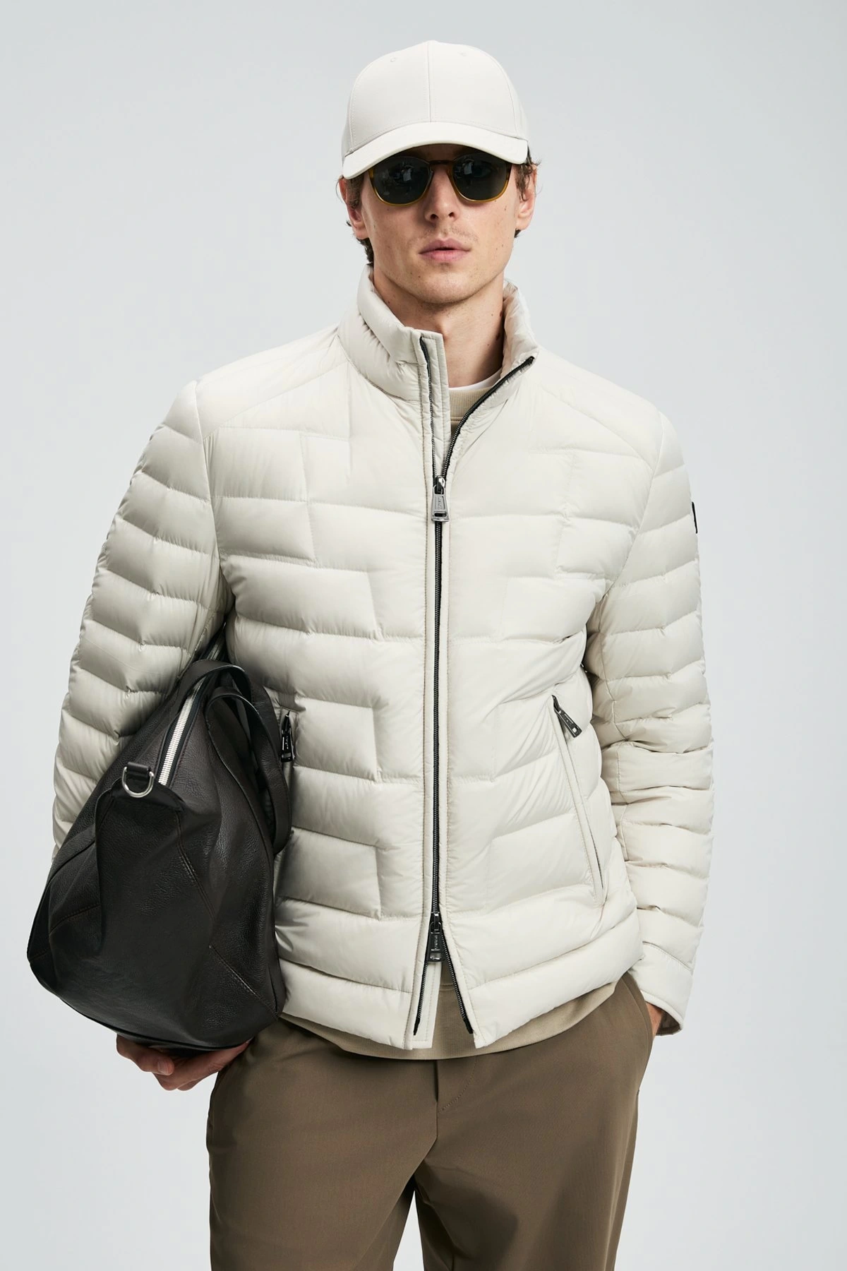 Lufian Lukas Kaz Tüyü Erkek Ekru Mont 112120245