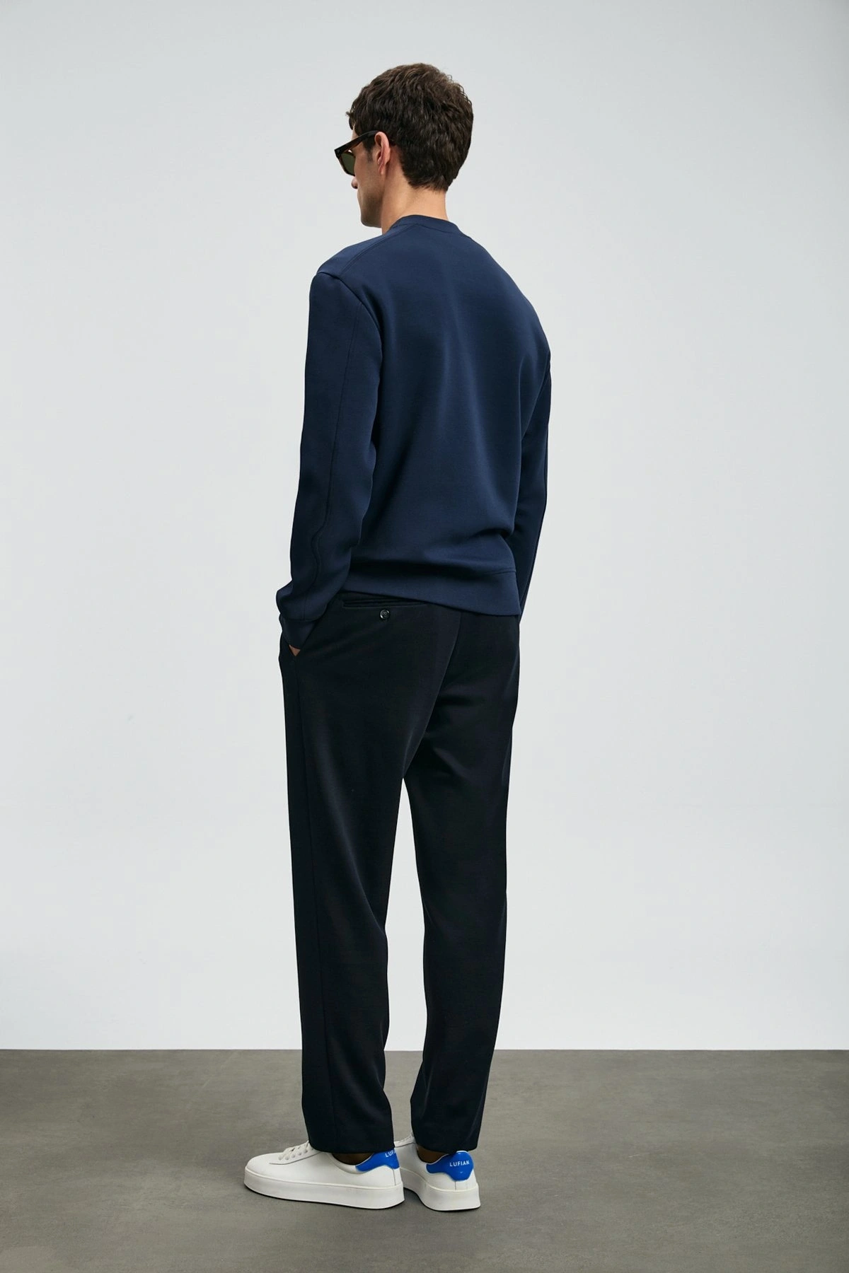 Lufian Luther Erkek Lacivert Sweatshirt 112030171