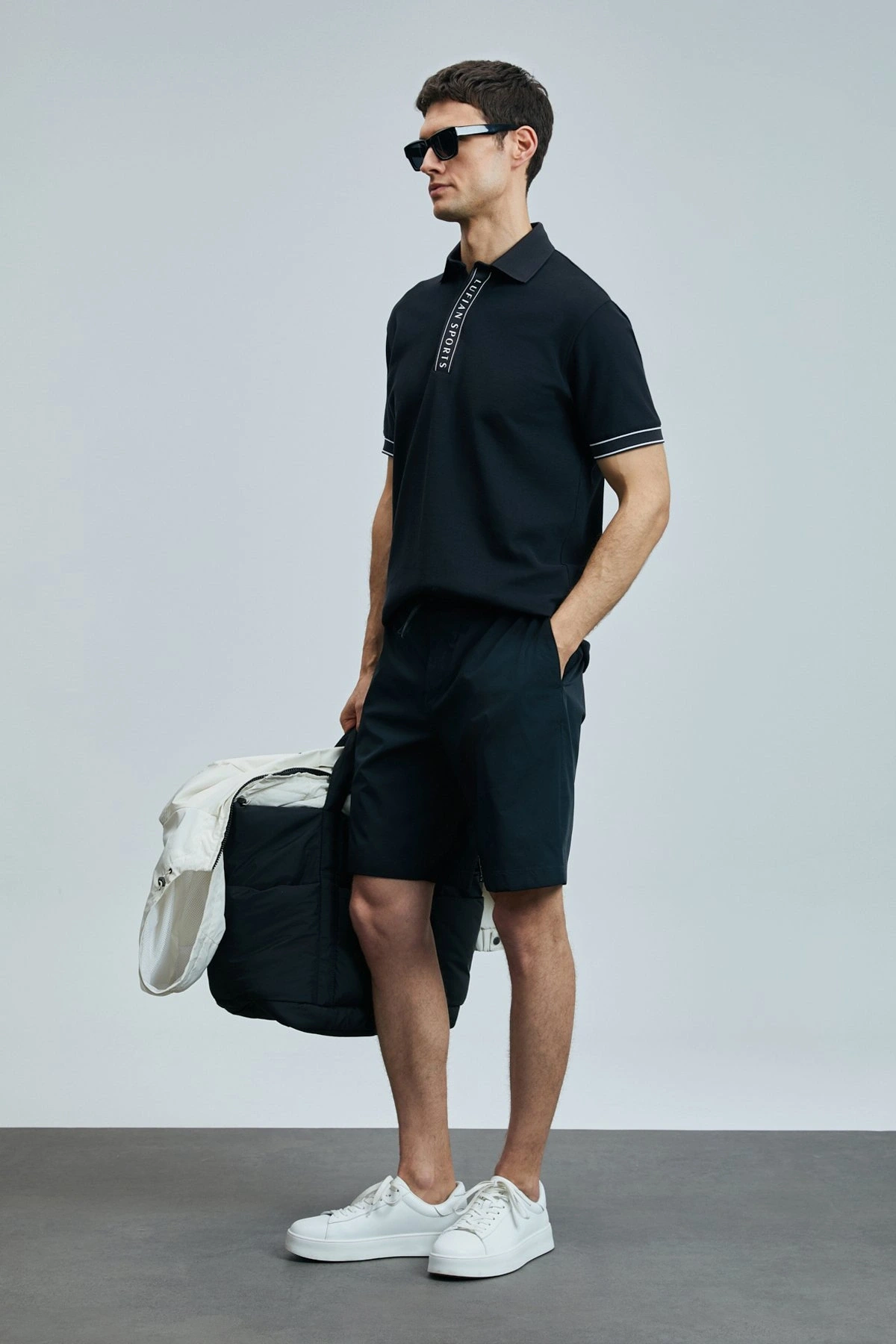 Lufian Luus Erkek Siyah Spor Şort 111210080