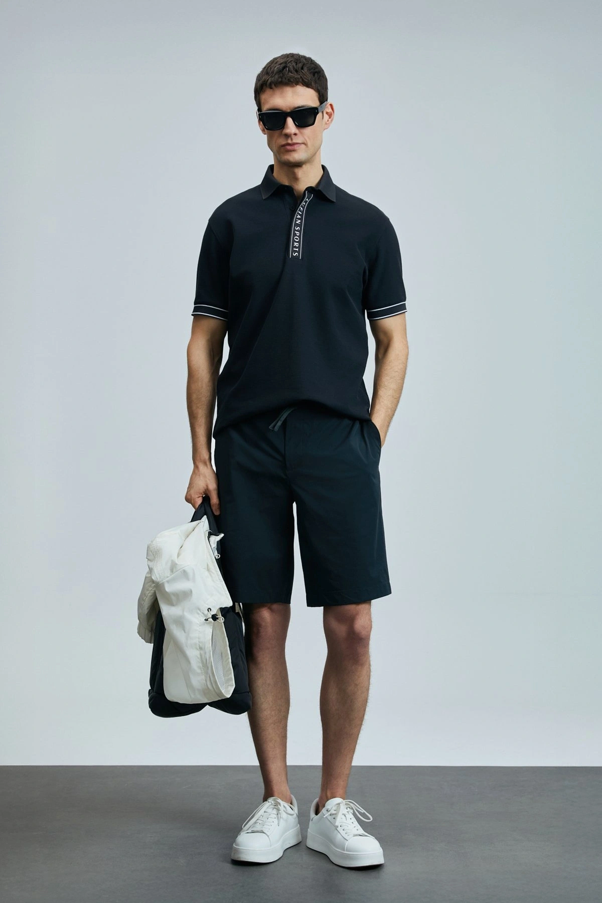 Lufian Luus Erkek Siyah Spor Şort 111210080