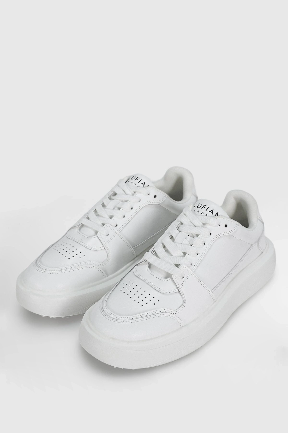 Lufian Mateas Erkek Beyaz Deri Sneaker 112230251