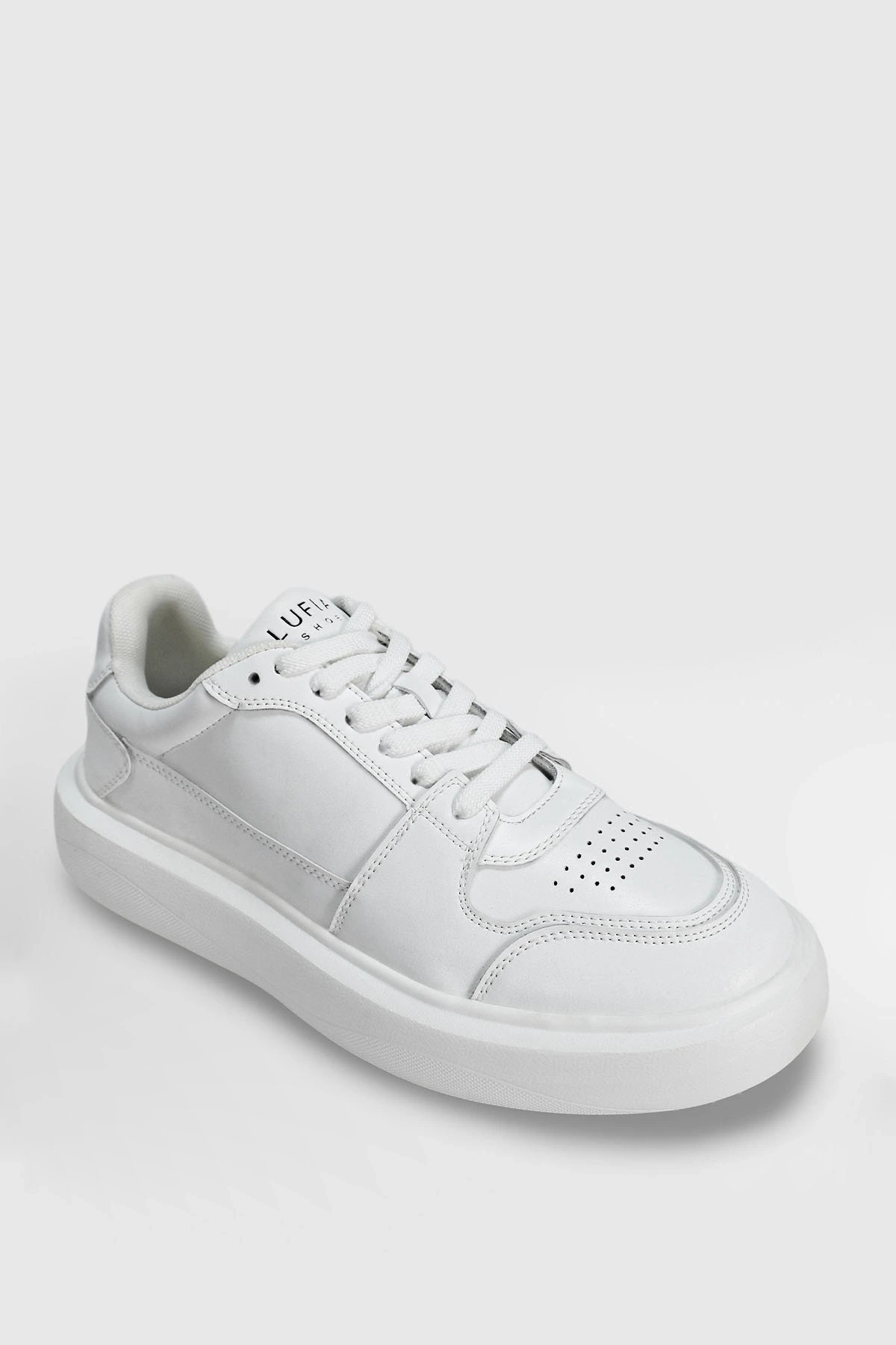 Lufian Mateas Erkek Beyaz Deri Sneaker 112230251