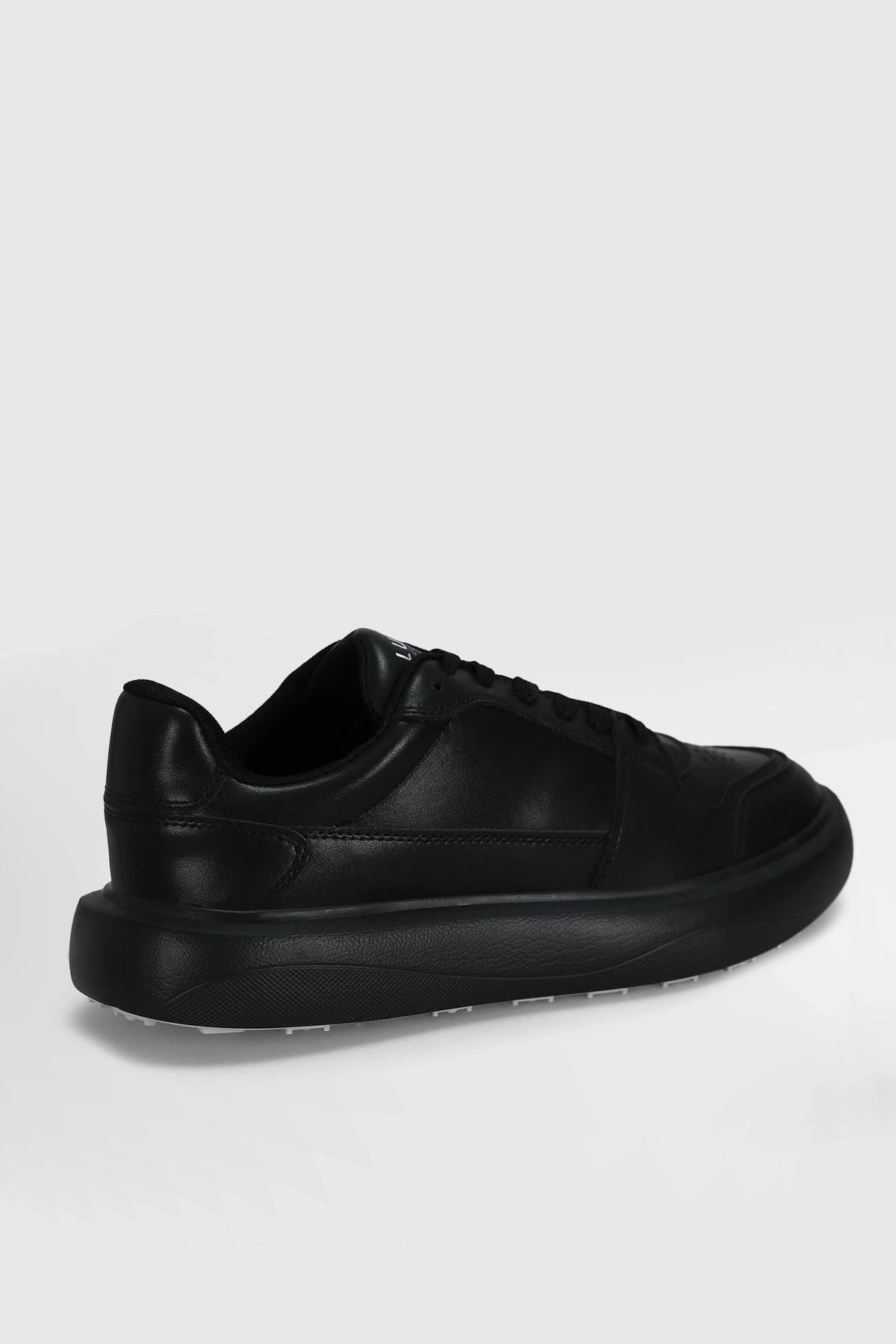 Lufian Mateas Erkek Siyah Deri Sneaker 112230251
