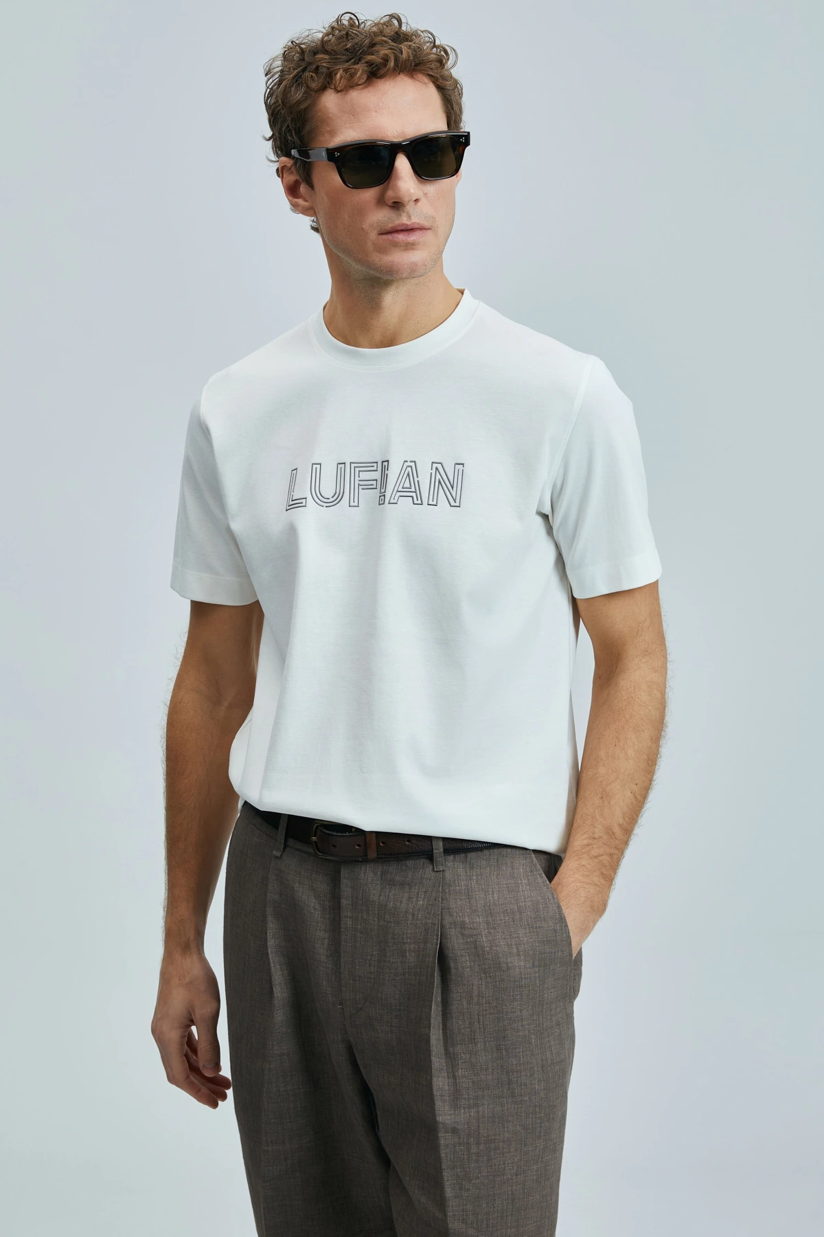 Lufian Modern Grafik Think T-shirt 111020240