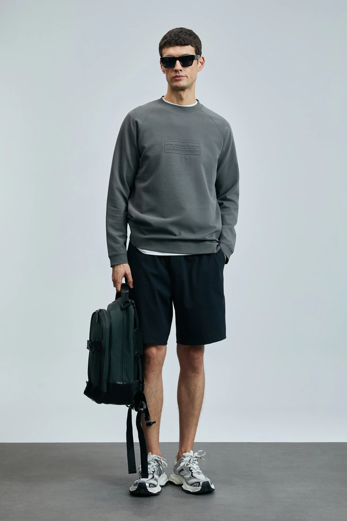 Lufian Erkek Moon Siyah Şort Eşofman 11105004