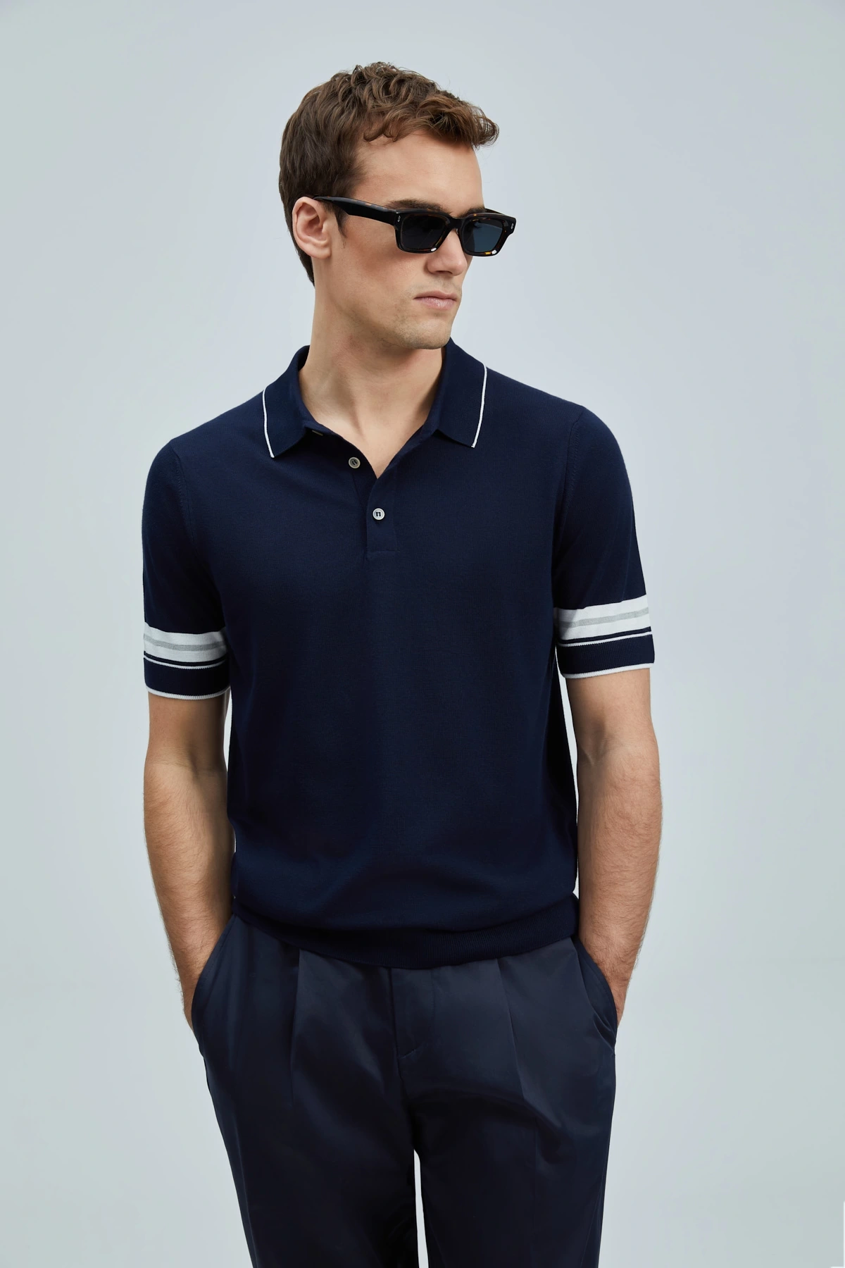 Lufian Erkek Noah Lacivert T-Shirt 111090112