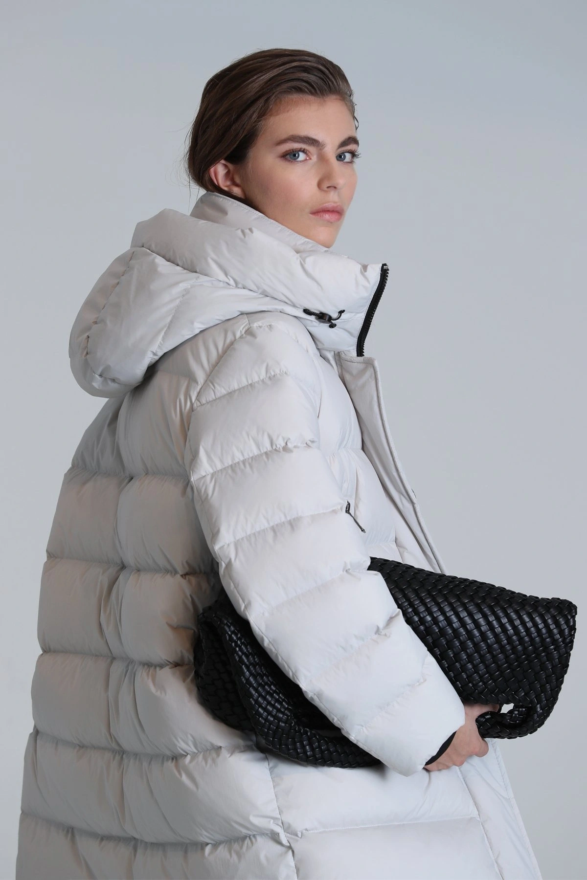 Olivia Kaz Tüyü Taş Rengi Kadın Mont 122120034