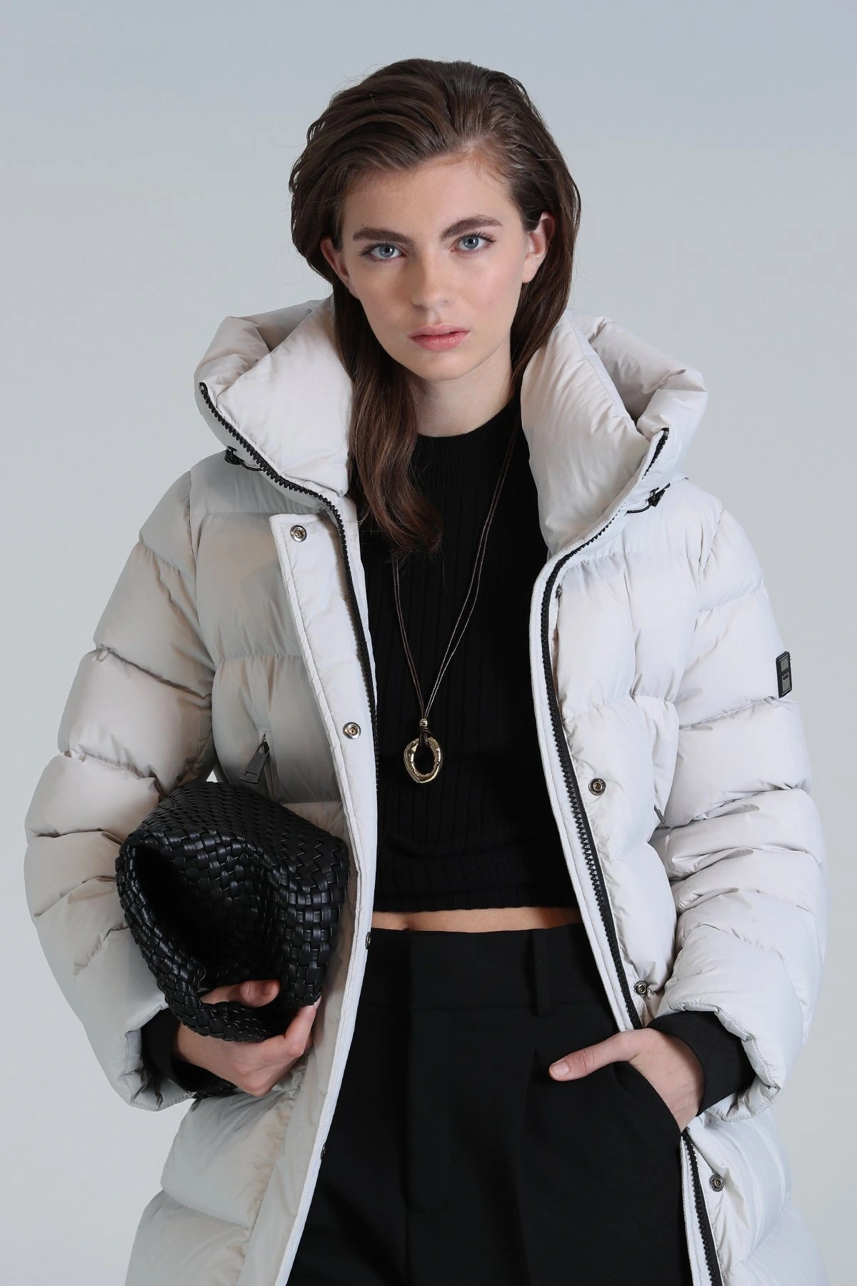 Olivia Kaz Tüyü Taş Rengi Kadın Mont 122120034