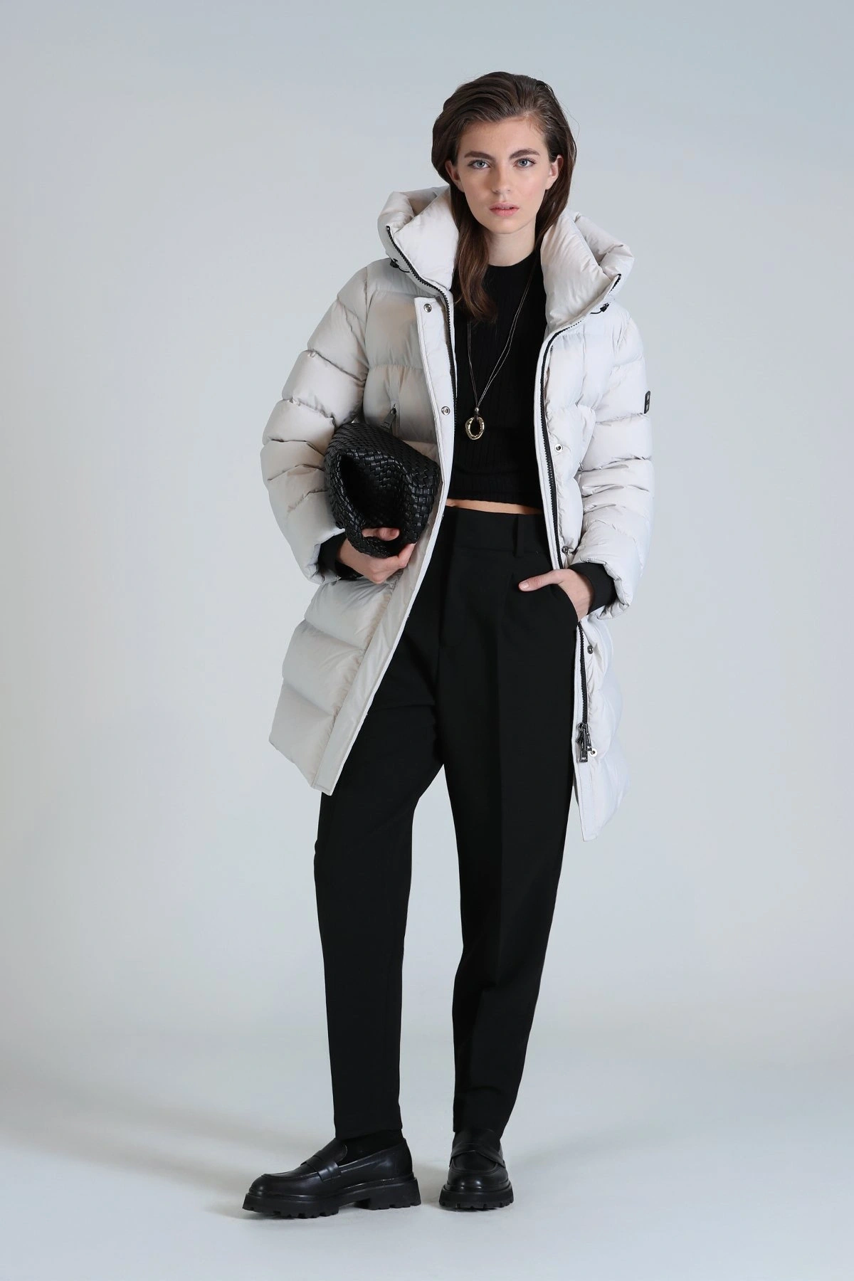 Olivia Kaz Tüyü Taş Rengi Kadın Mont 122120034