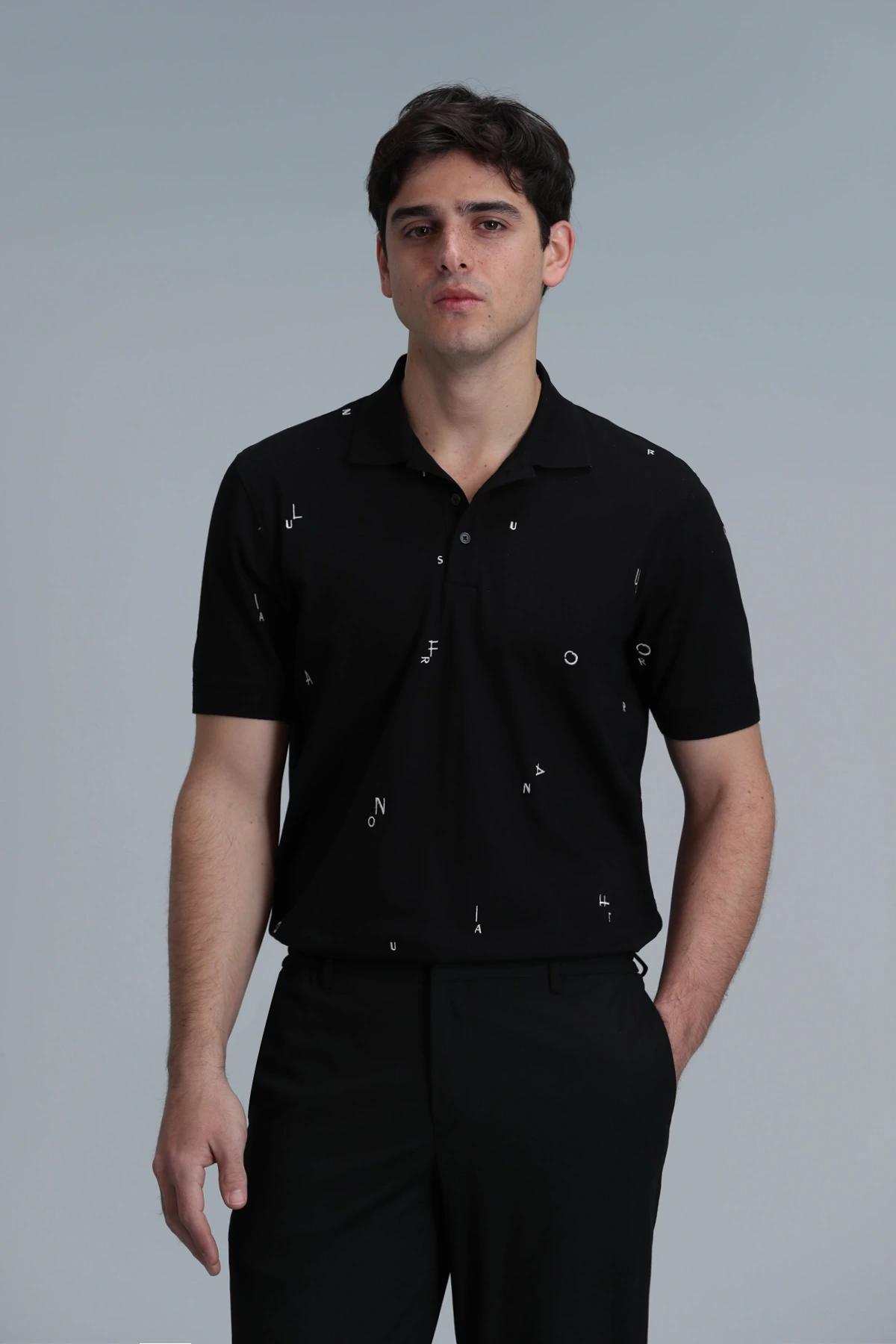 Lufian Erkek Pascal Polo Yaka Siyah T-Shirt 111040170