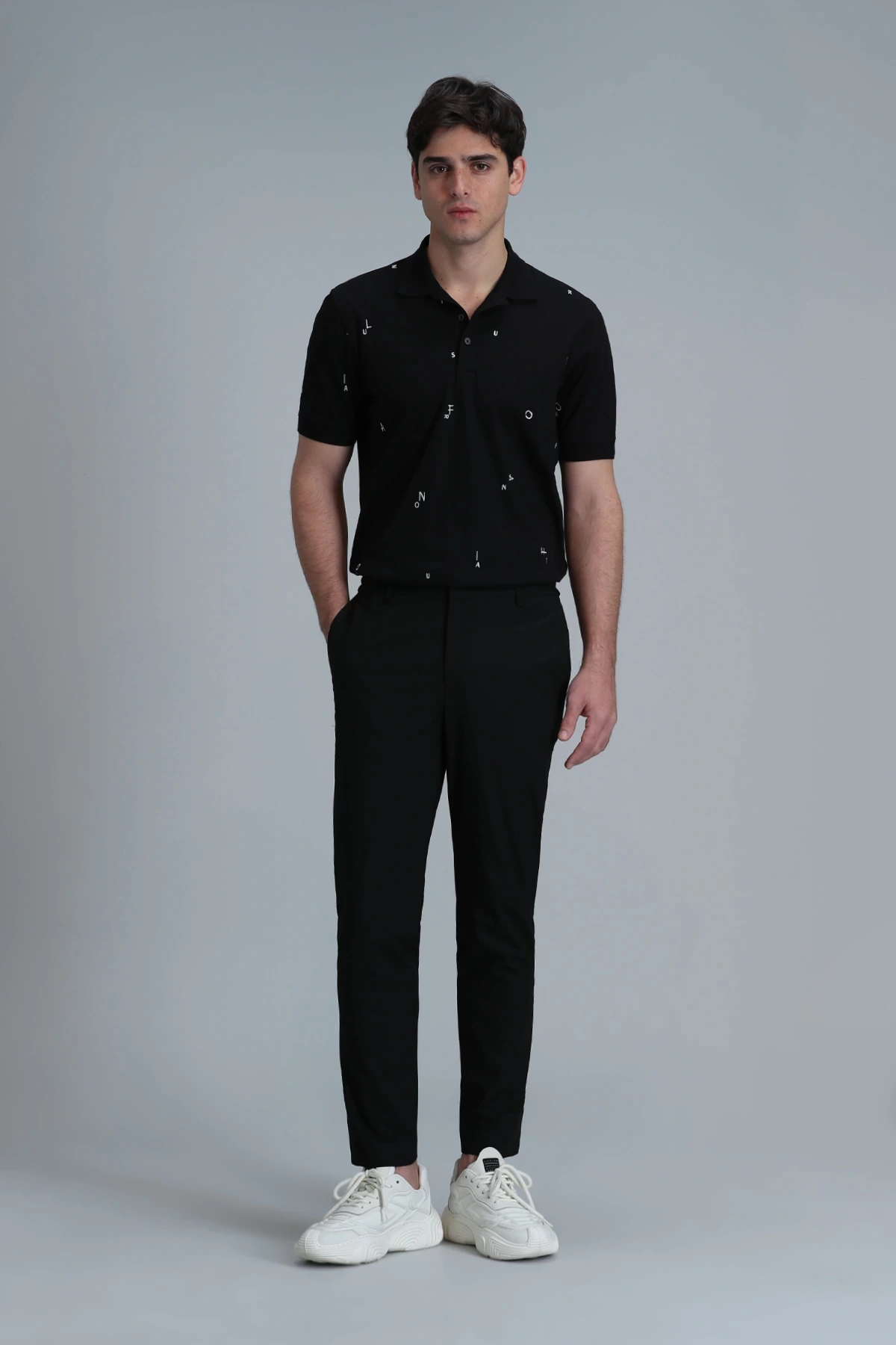 Lufian Erkek Pascal Polo Yaka Siyah T-Shirt 111040170