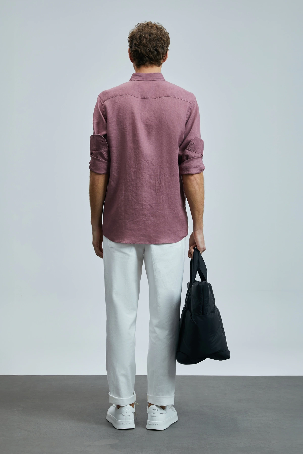 Lufian Erkek Pitaya Gül Kurusu Keten Gömlek 111010630