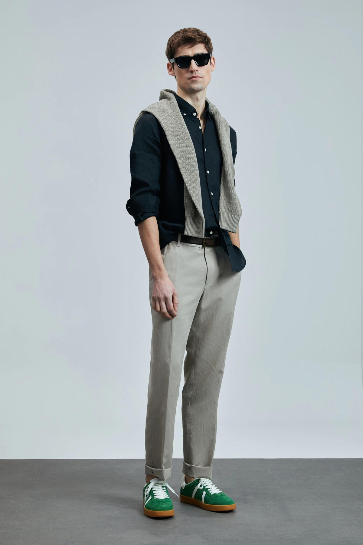 Lufian Pitaya Erkek Keten Siyah Gömlek 111010630