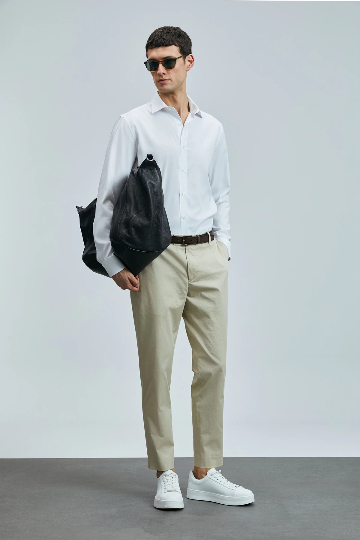 Lufian Erkek Plus Smart Chino Slim Fit Deve Tüyü Pantolon 111190339