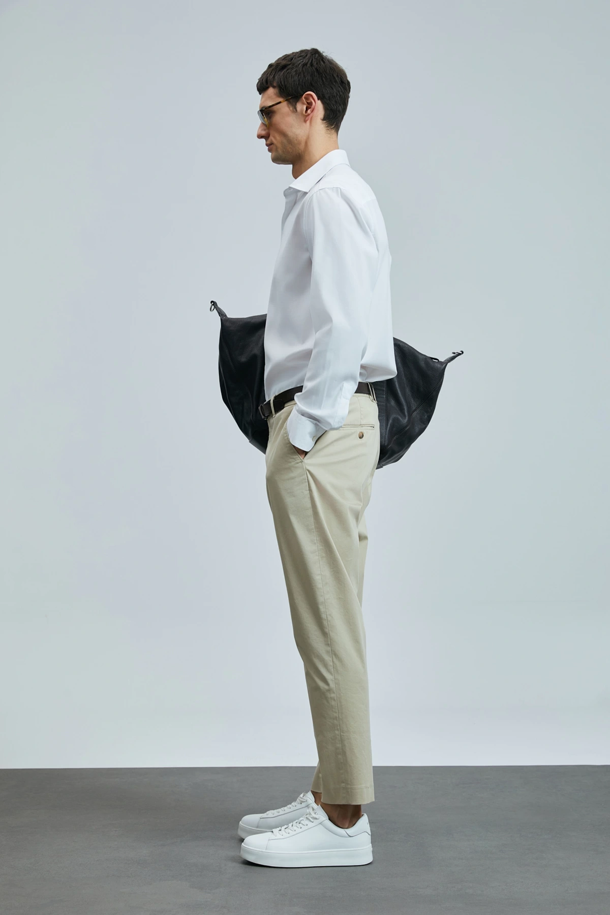 Lufian Erkek Plus Smart Chino Slim Fit Deve Tüyü Pantolon 111190339