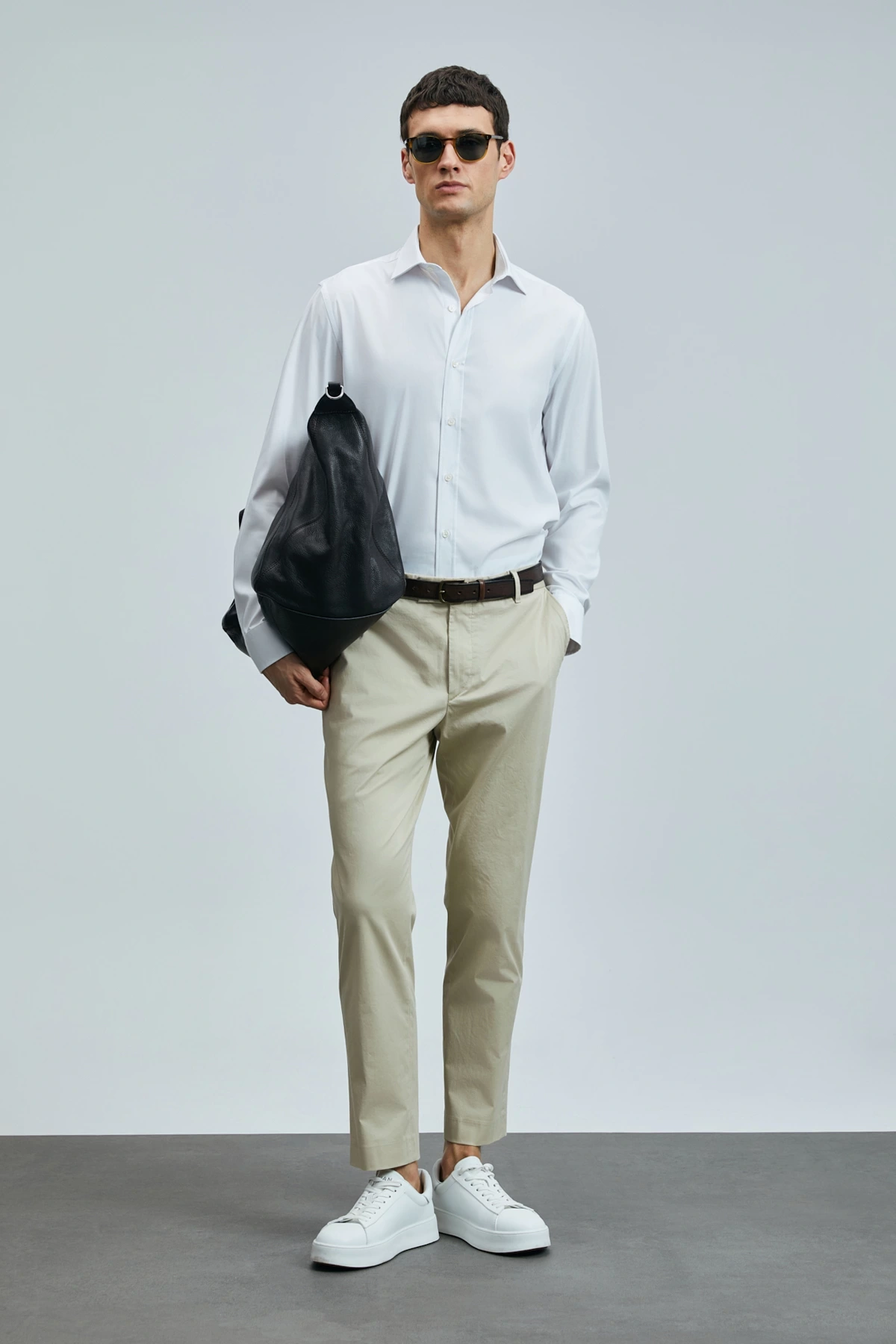 Lufian Erkek Plus Smart Chino Slim Fit Deve Tüyü Pantolon 111190339