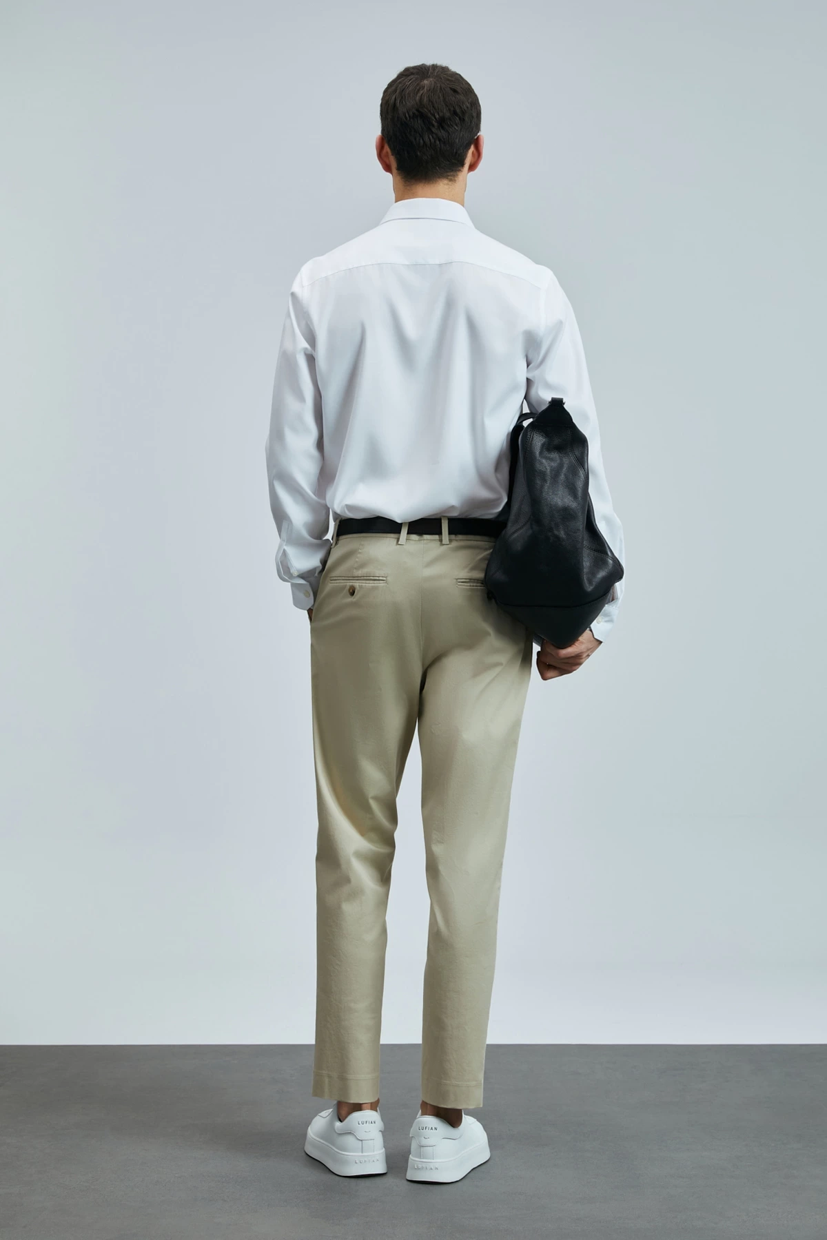 Lufian Erkek Plus Smart Chino Slim Fit Deve Tüyü Pantolon 111190339