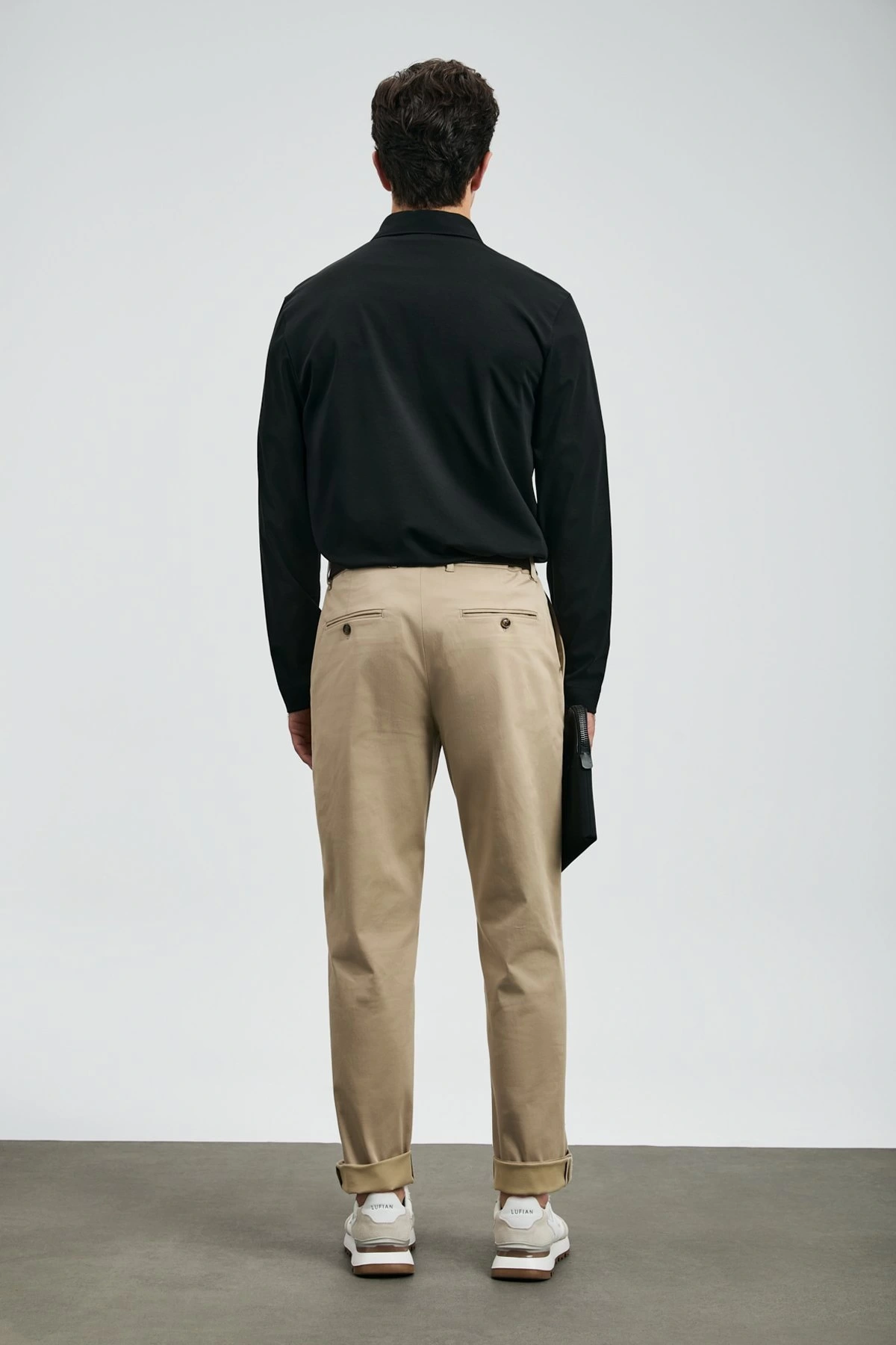 Lufian Erkek Rocky Polo Yaka Siyah Kazak 112040044