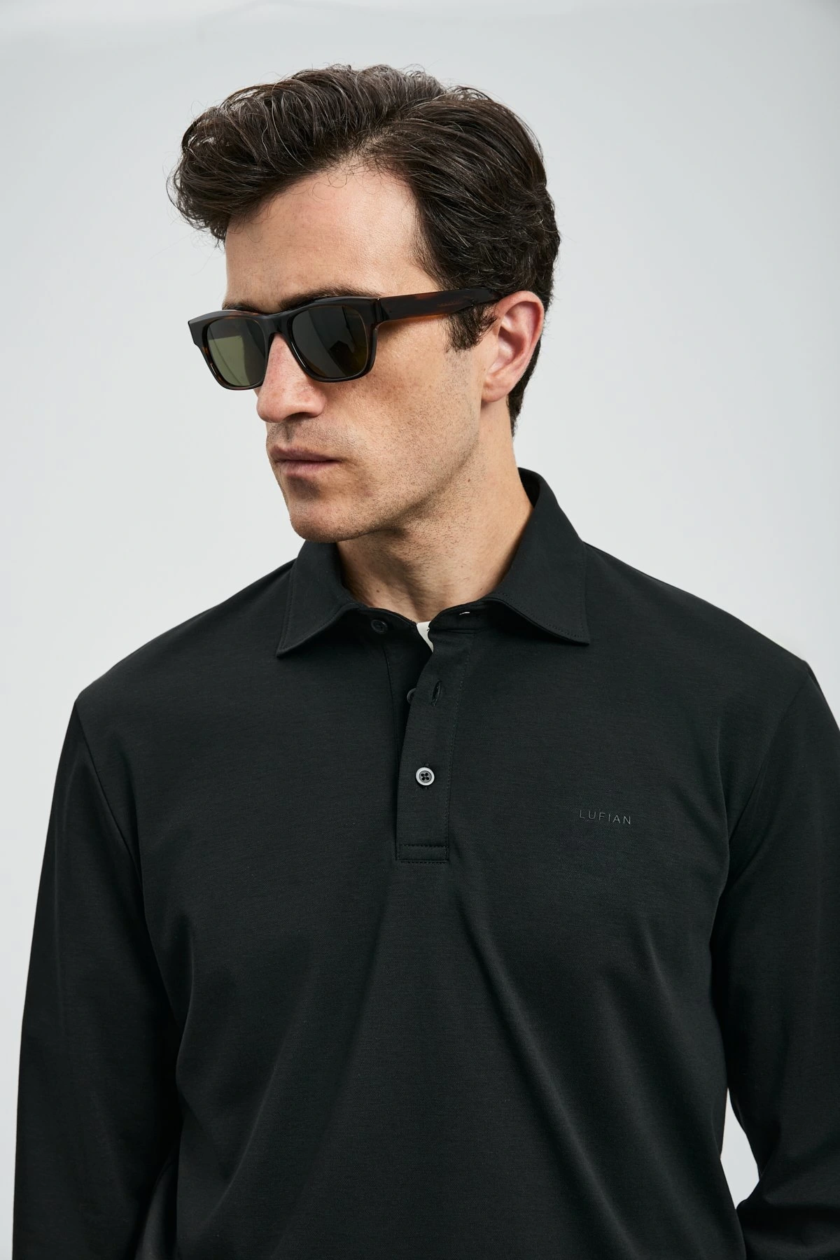 Lufian Erkek Rocky Polo Yaka Siyah Kazak 112040044