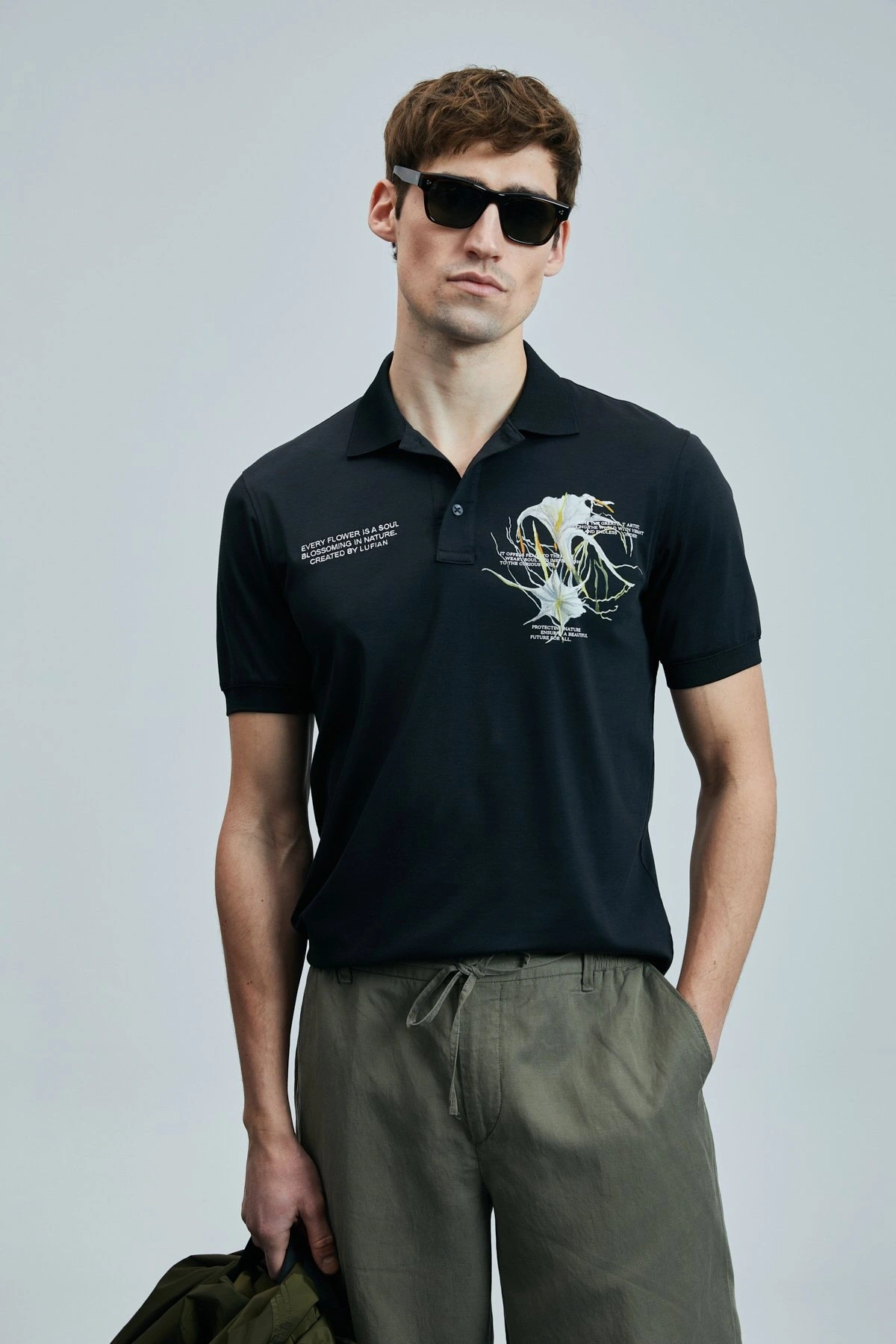 Lufian Ross Chino Erkek Yeşil Slim Şort 111210077