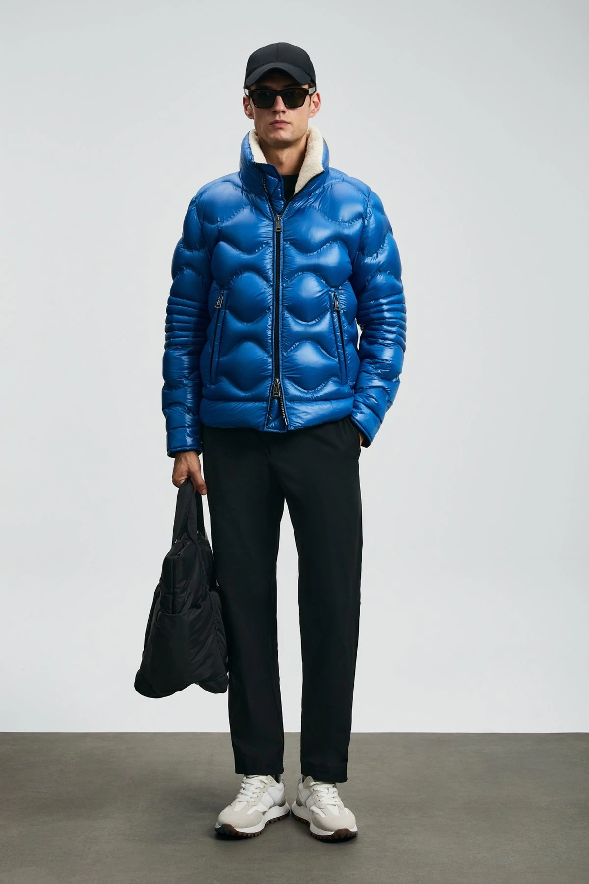 Lufian Roy Kaz Tüyü Erkek Saks Mavisi Mont 112120247