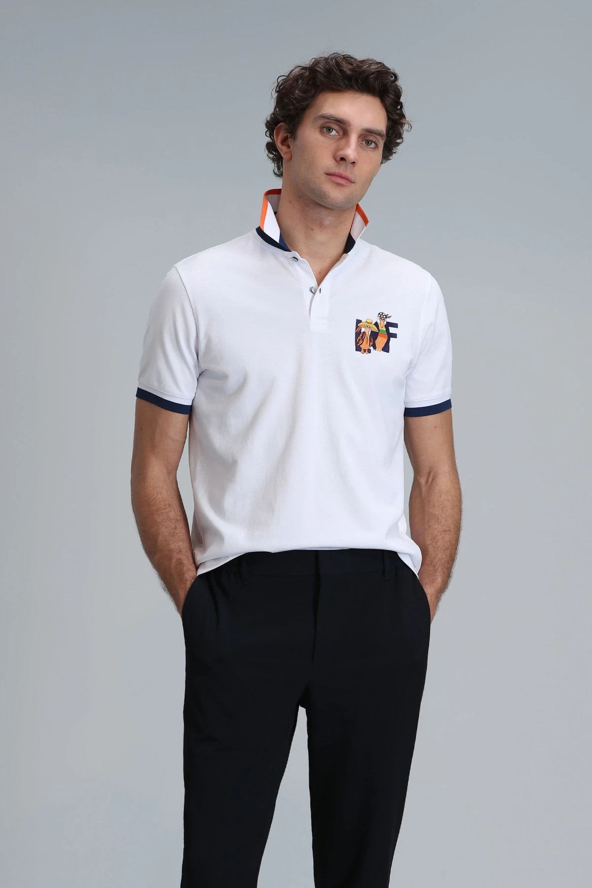 Lufian Erkek Ruby Polo Yaka Beyaz T-Shirt 111040165