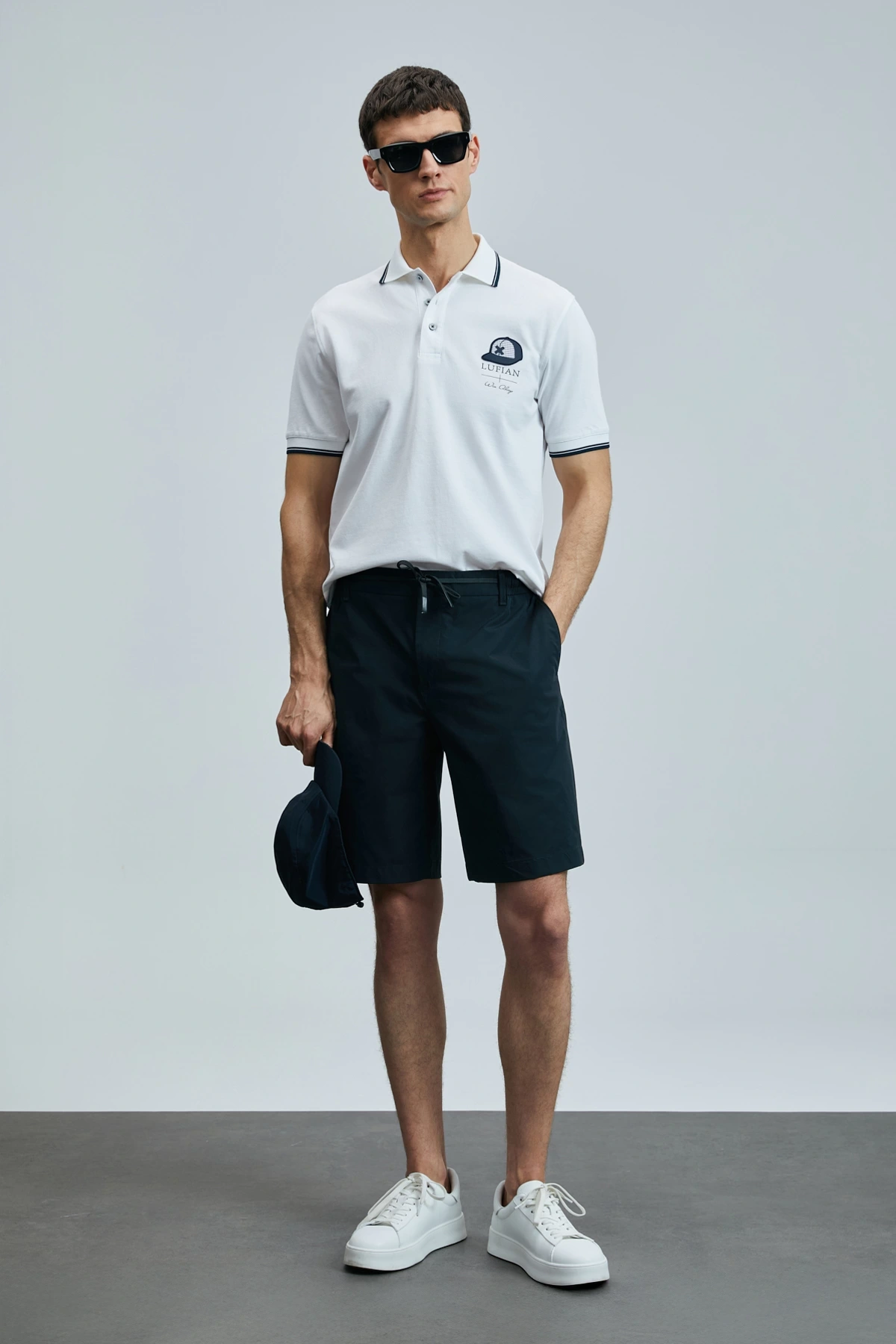 Lufian Erkek Sandor Polo Yaka Beyaz T-Shirt 111040223