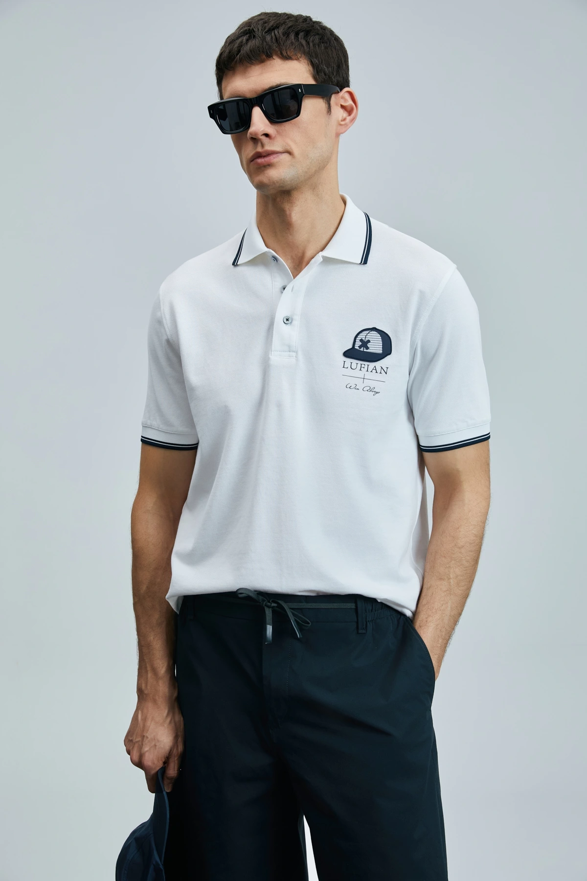 Lufian Erkek Sandor Polo Yaka Beyaz T-Shirt 111040223