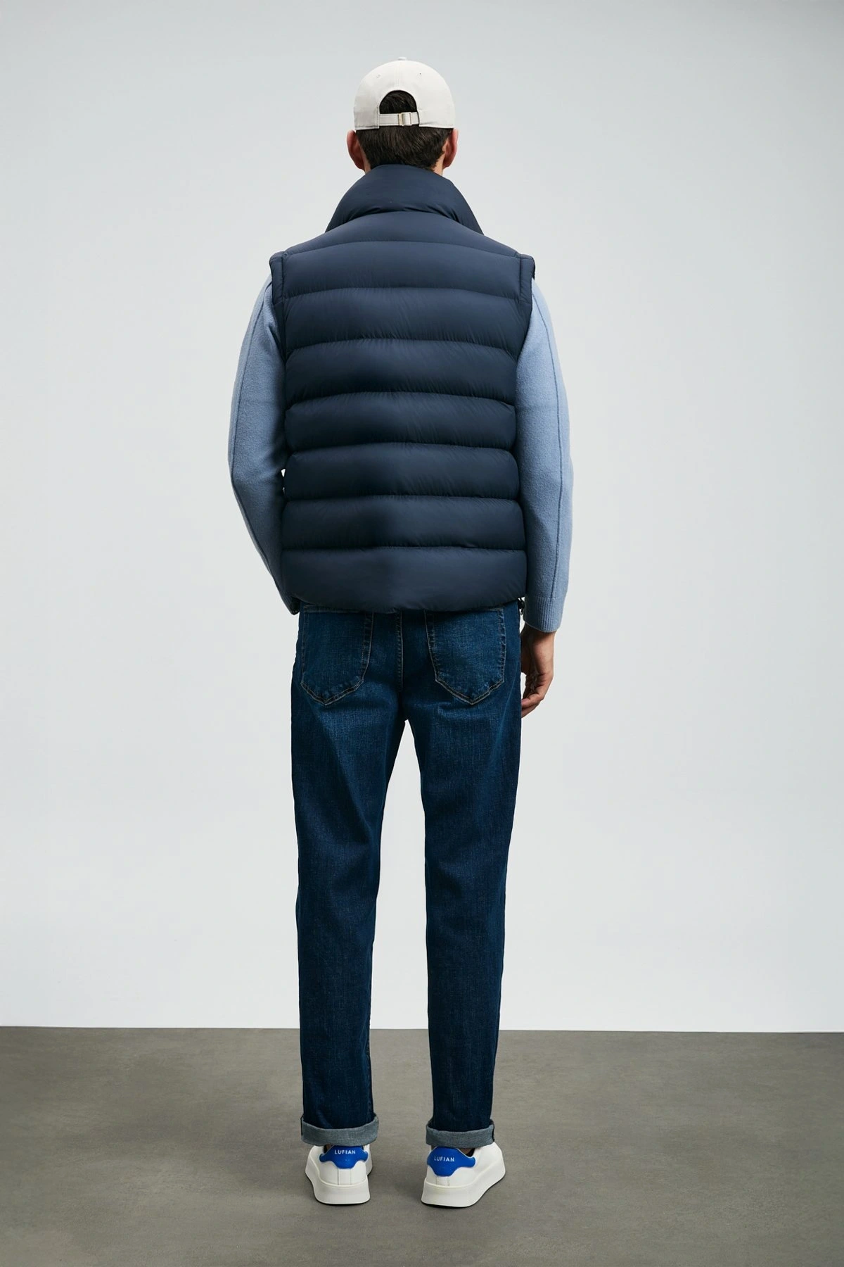 Lufian Erkek Santo Spor Straight Fit Mavi Pantolon 112200250